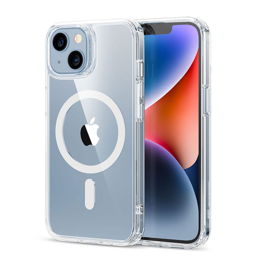ESR for iPhone 16 Pro Max Case, Camera Control, Compatible with MagSafe, Shockproof Military-Grade Protection, Magnetic Phone Case for iPhone 16 Pro Max, Classic Hybrid Case (HaloLock), Clear