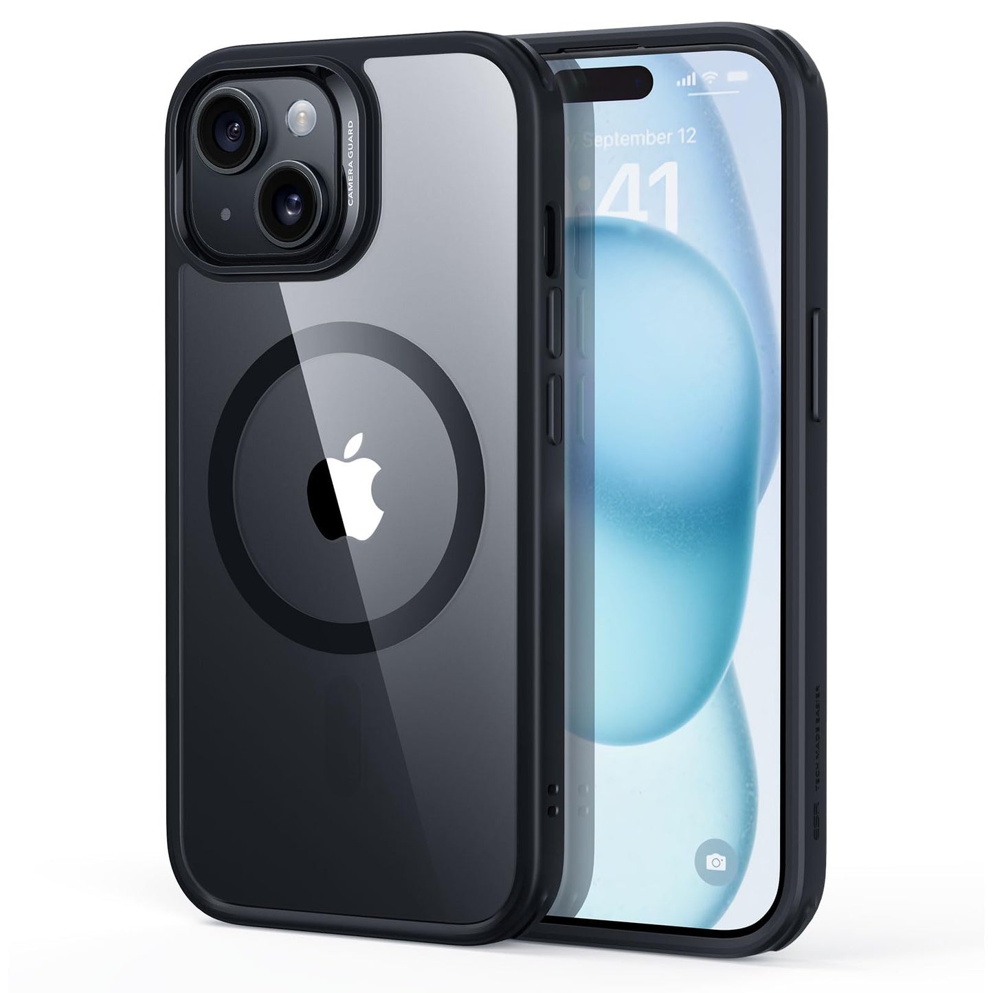 ESR for iPhone 16 Pro Max Case, Camera Control, Compatible with MagSafe, Shockproof Military-Grade Protection, Magnetic Phone Case for iPhone 16 Pro Max, Classic Hybrid Case (HaloLock), Clear