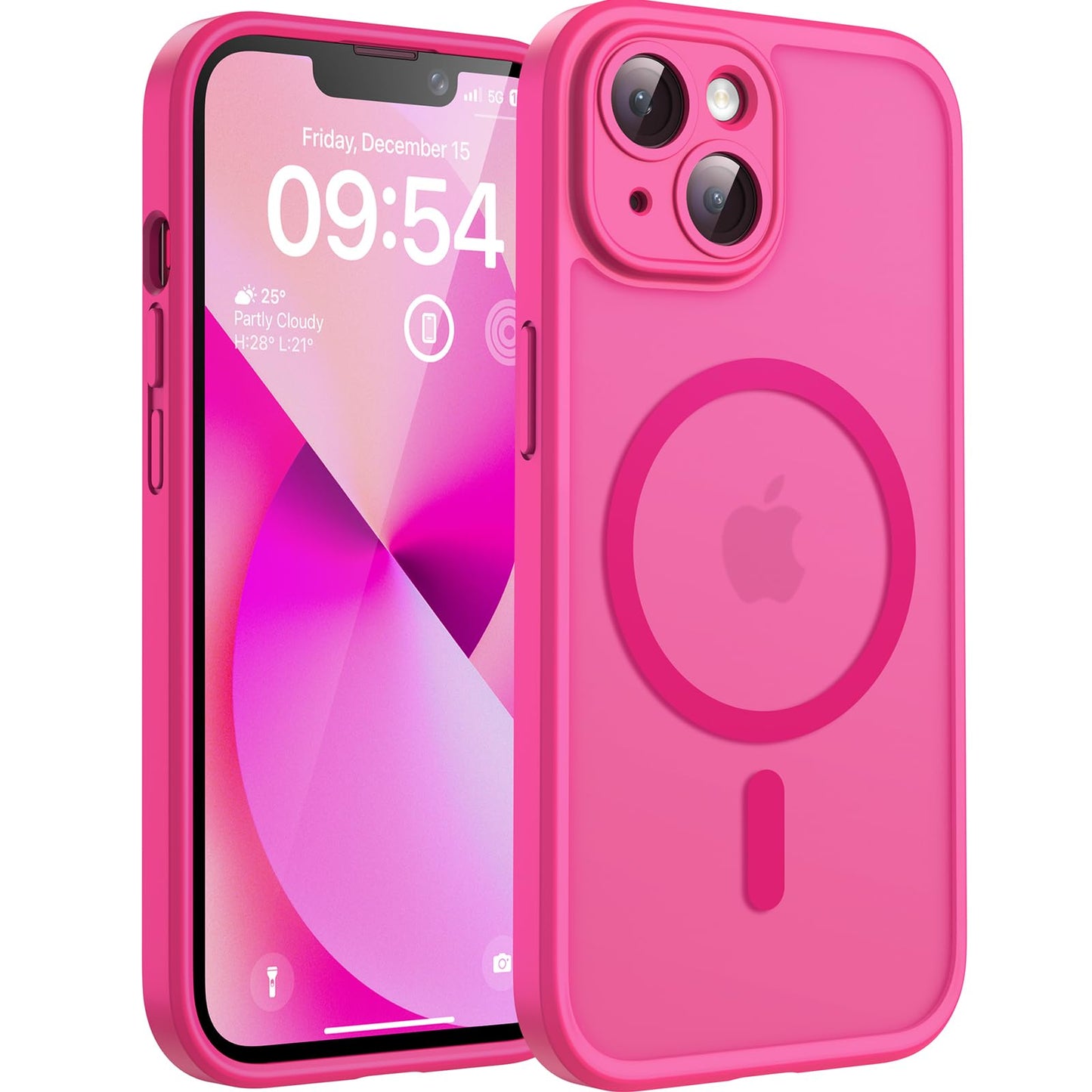 TOCOL for iPhone 16 Pro Max Case, Compatible with Magsafe, Full Camera Protection, Drop Protection, Magnetic Translucent Matte Back Bumper Phone Case for 16 Pro Max 6.9-Inch (Black)