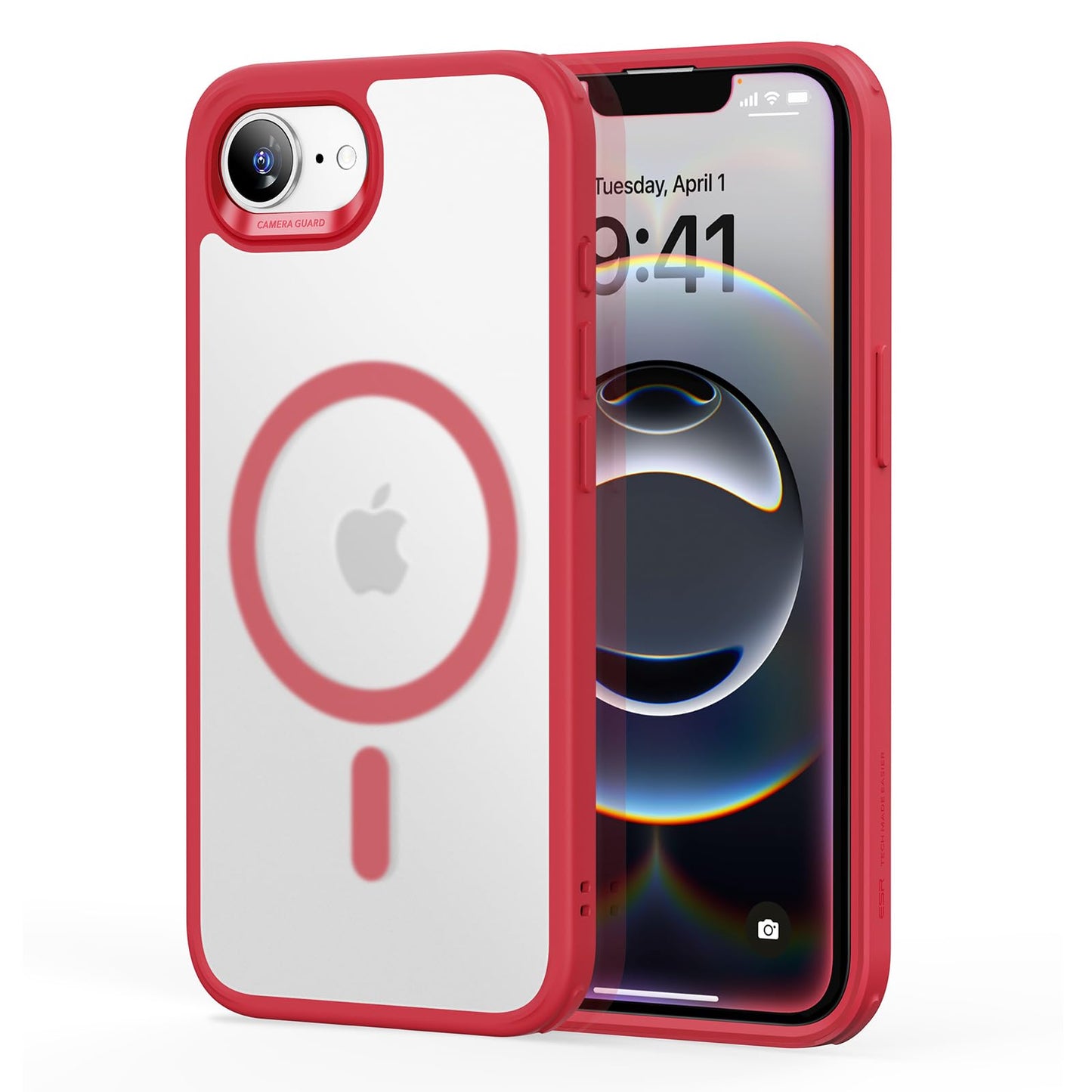 ESR for iPhone 16 Pro Max Case, Camera Control, Compatible with MagSafe, Shockproof Military-Grade Protection, Magnetic Phone Case for iPhone 16 Pro Max, Classic Hybrid Case (HaloLock), Clear