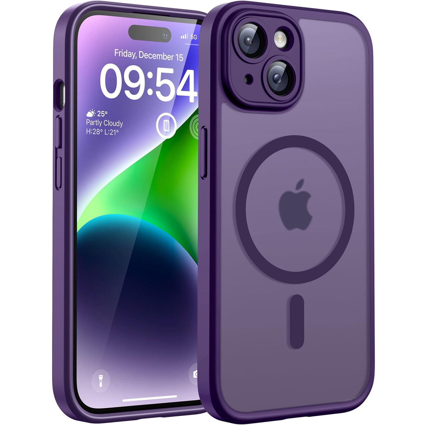 TOCOL for iPhone 16 Pro Max Case, Compatible with Magsafe, Full Camera Protection, Drop Protection, Magnetic Translucent Matte Back Bumper Phone Case for 16 Pro Max 6.9-Inch (Black)