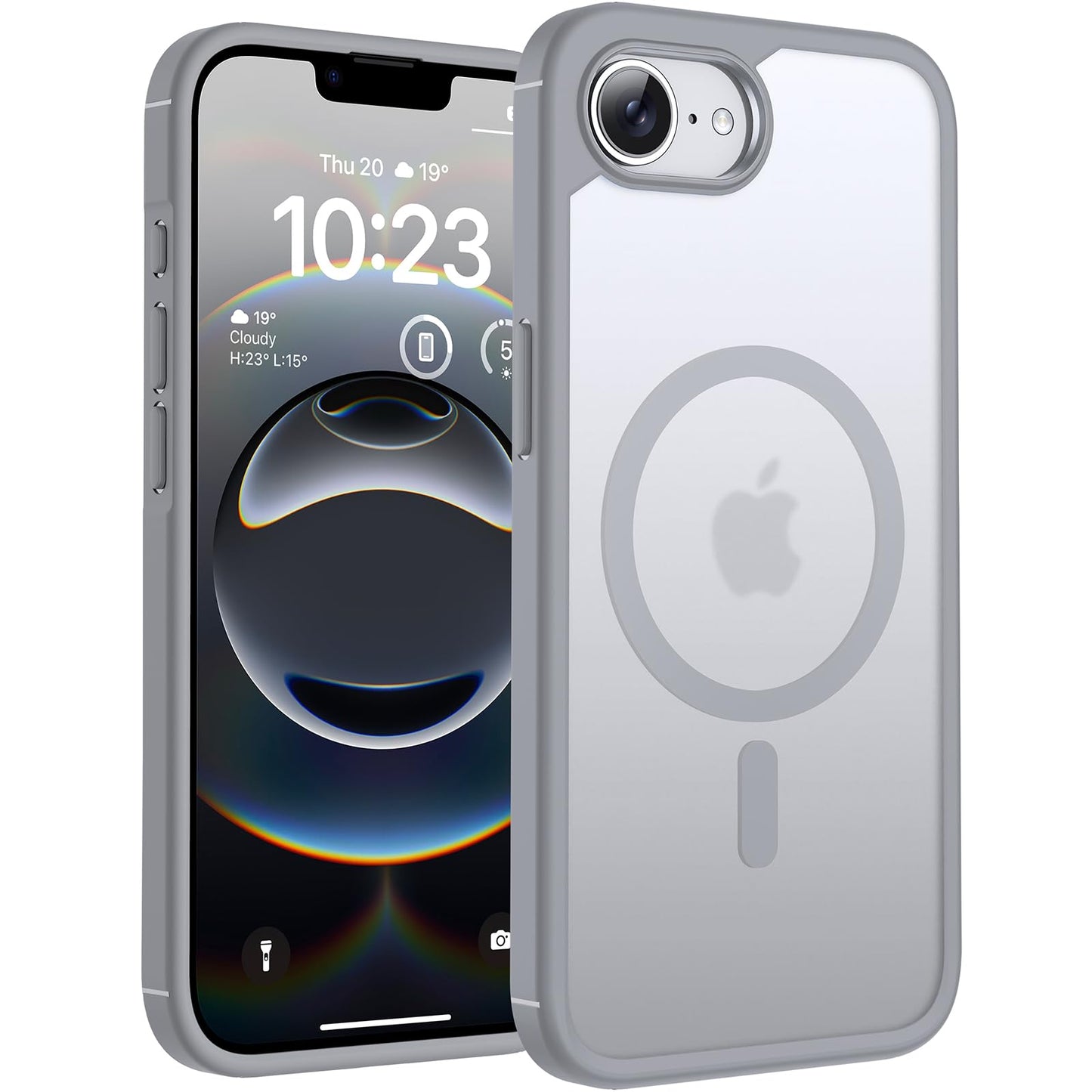TOCOL for iPhone 16 Pro Max Case, Compatible with Magsafe, Full Camera Protection, Drop Protection, Magnetic Translucent Matte Back Bumper Phone Case for 16 Pro Max 6.9-Inch (Black)