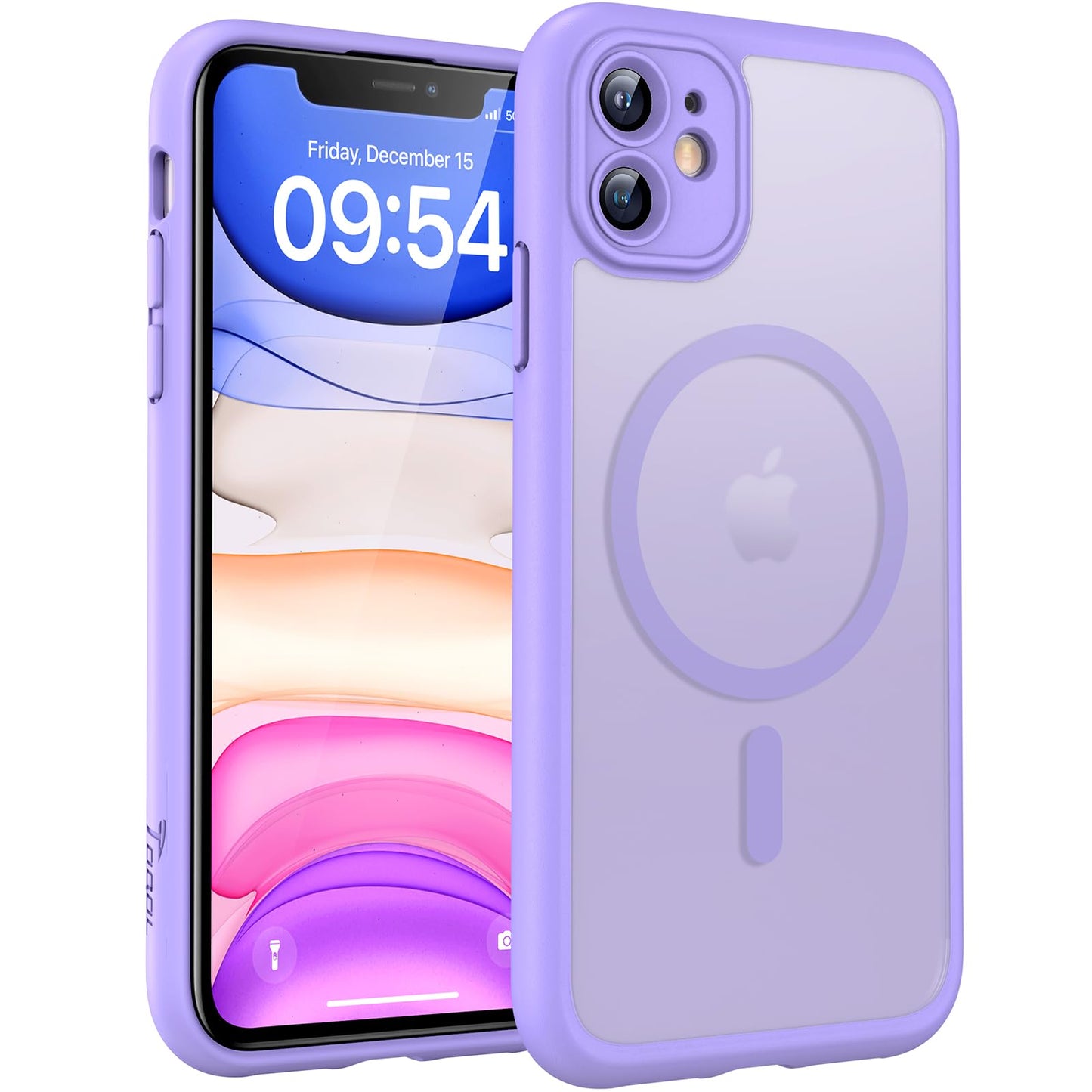 TOCOL for iPhone 16 Pro Max Case, Compatible with Magsafe, Full Camera Protection, Drop Protection, Magnetic Translucent Matte Back Bumper Phone Case for 16 Pro Max 6.9-Inch (Black)