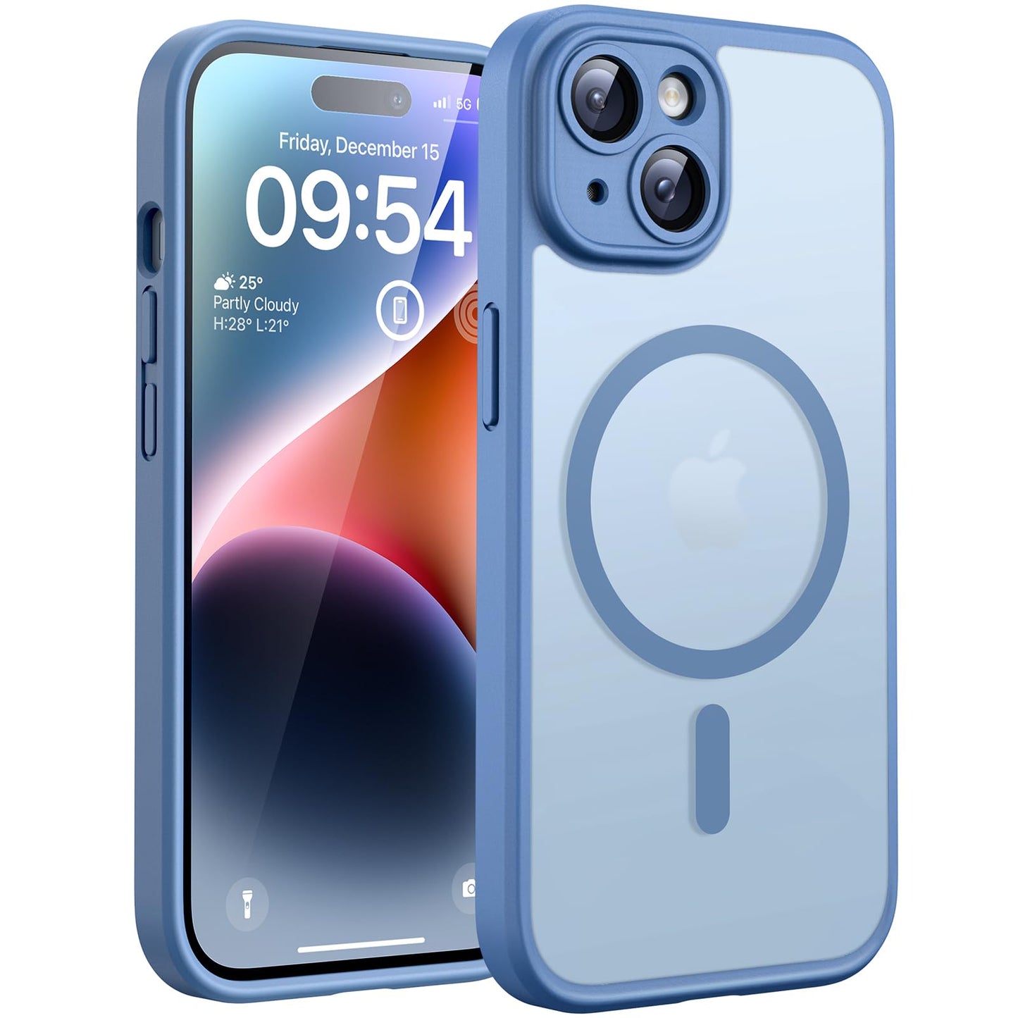TOCOL for iPhone 16 Pro Max Case, Compatible with Magsafe, Full Camera Protection, Drop Protection, Magnetic Translucent Matte Back Bumper Phone Case for 16 Pro Max 6.9-Inch (Black)
