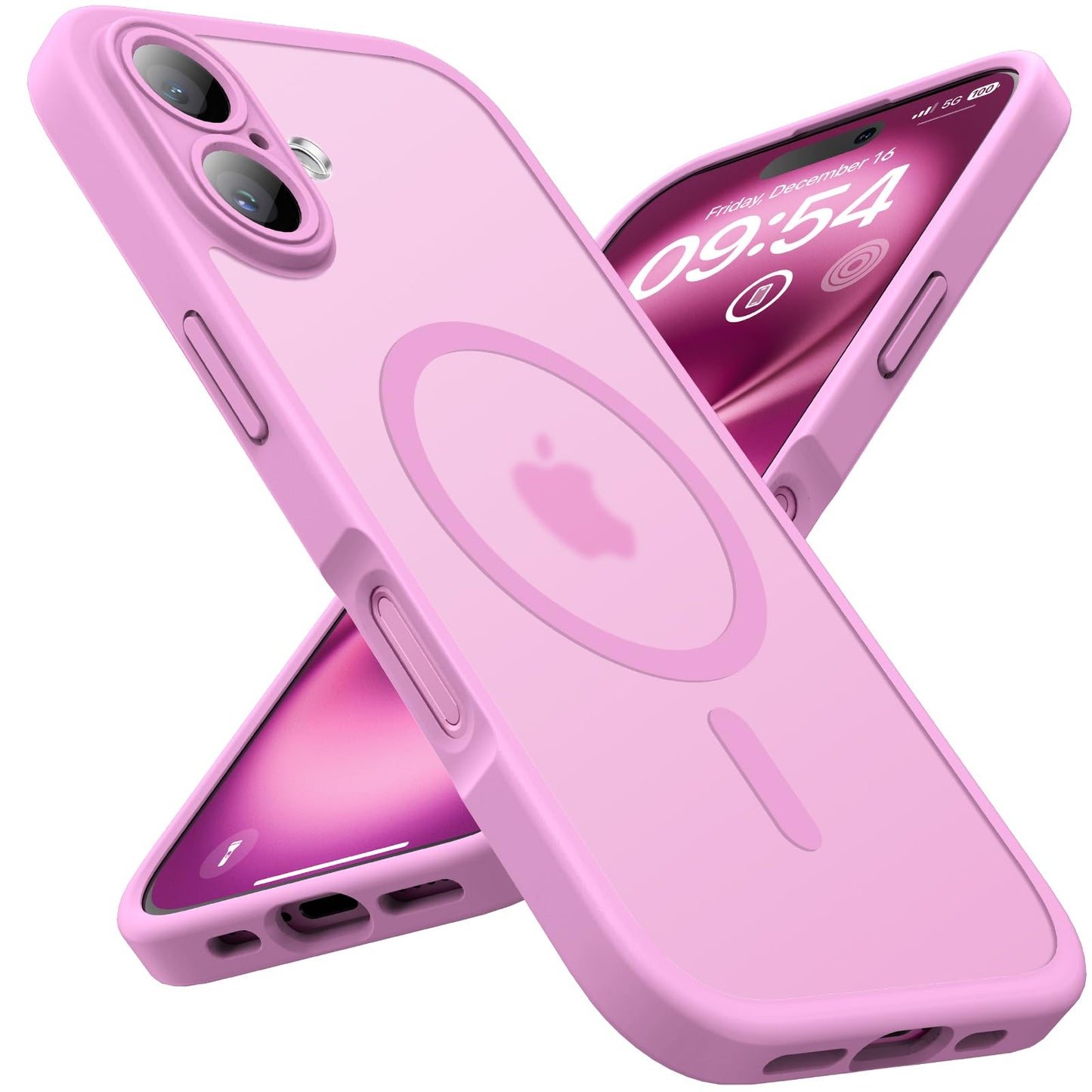 TOCOL for iPhone 16 Pro Max Case, Compatible with Magsafe, Full Camera Protection, Drop Protection, Magnetic Translucent Matte Back Bumper Phone Case for 16 Pro Max 6.9-Inch (Black)