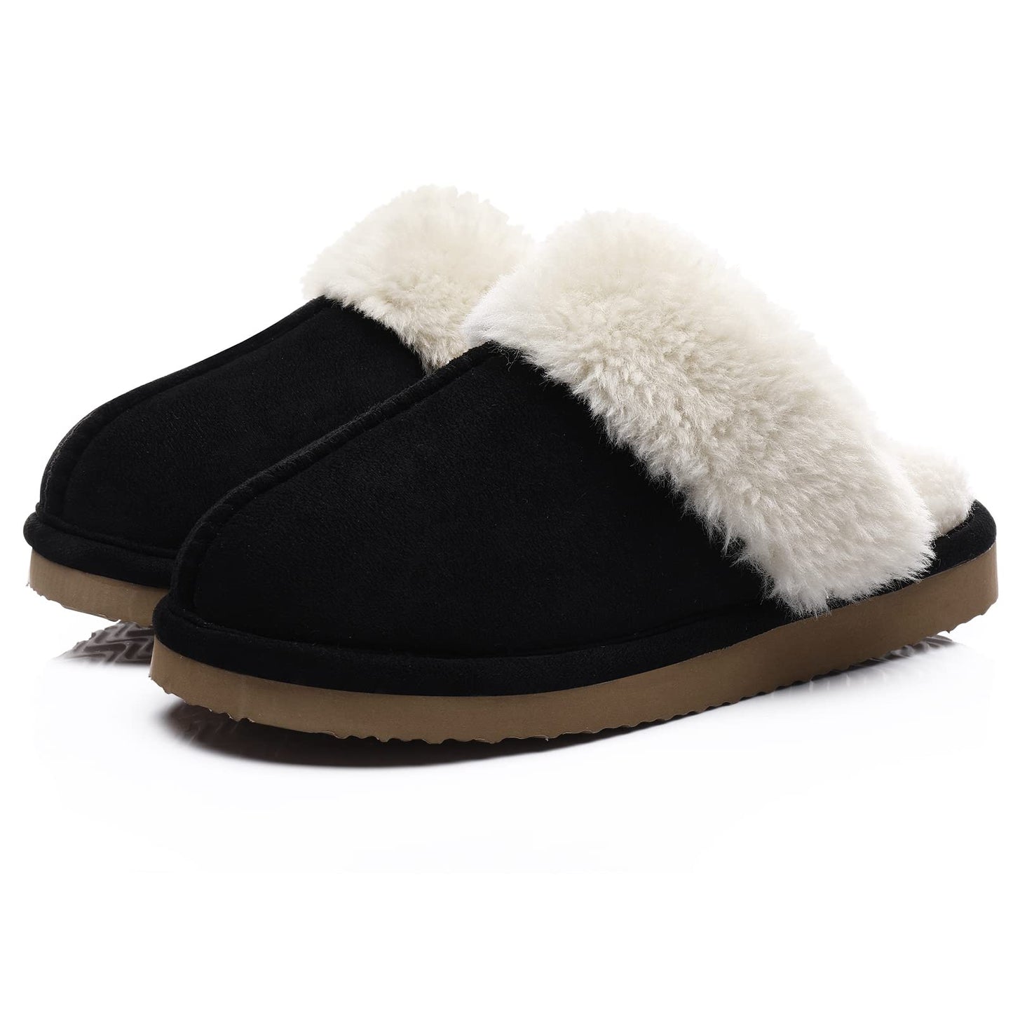 Litfun Women's Fuzzy Memory Foam Slippers Fluffy Winter House Shoes Indoor and Outdoor