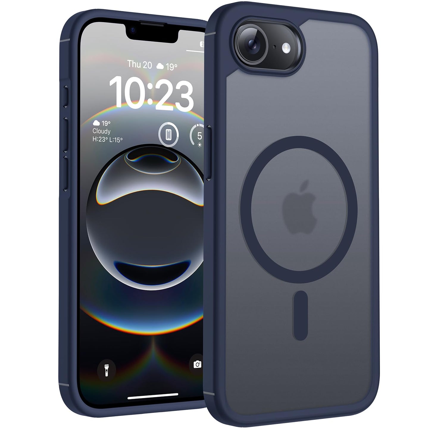 TOCOL for iPhone 16 Pro Max Case, Compatible with Magsafe, Full Camera Protection, Drop Protection, Magnetic Translucent Matte Back Bumper Phone Case for 16 Pro Max 6.9-Inch (Black)