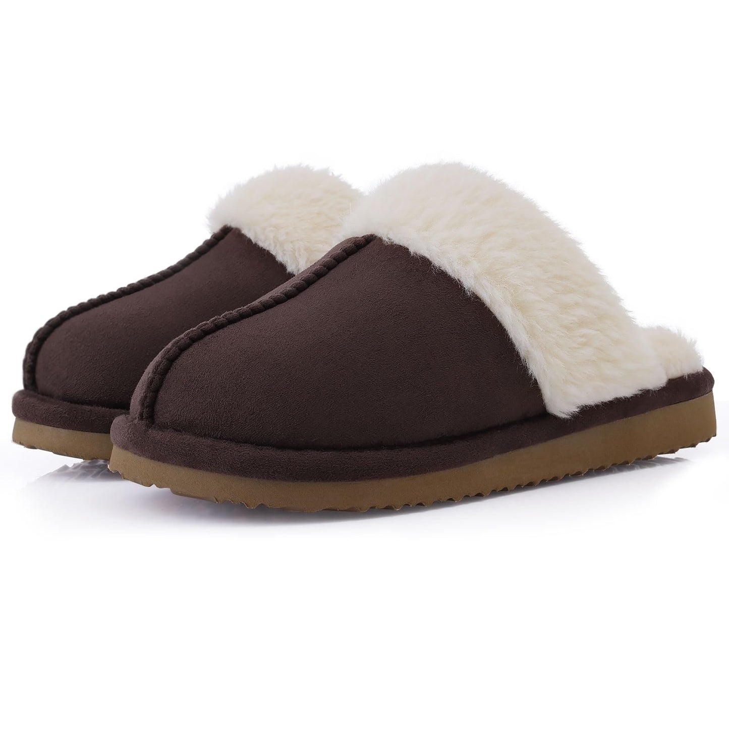 Litfun Women's Fuzzy Memory Foam Slippers Fluffy Winter House Shoes Indoor and Outdoor