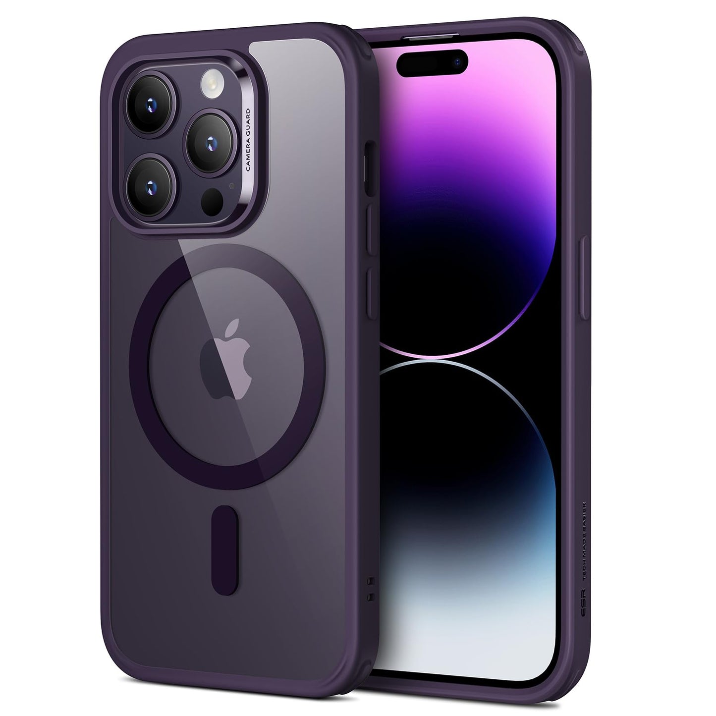 ESR for iPhone 16 Pro Max Case, Camera Control, Compatible with MagSafe, Shockproof Military-Grade Protection, Magnetic Phone Case for iPhone 16 Pro Max, Classic Hybrid Case (HaloLock), Clear
