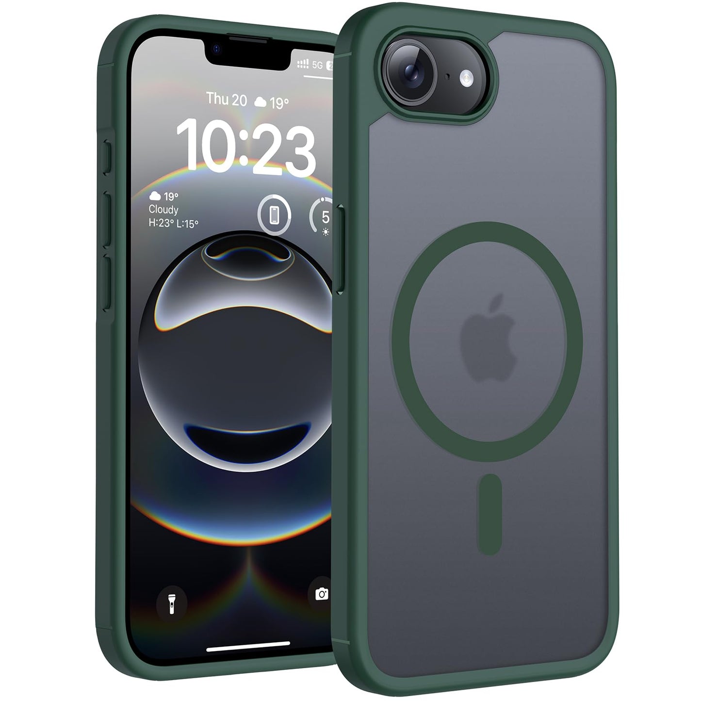 TOCOL for iPhone 16 Pro Max Case, Compatible with Magsafe, Full Camera Protection, Drop Protection, Magnetic Translucent Matte Back Bumper Phone Case for 16 Pro Max 6.9-Inch (Black)