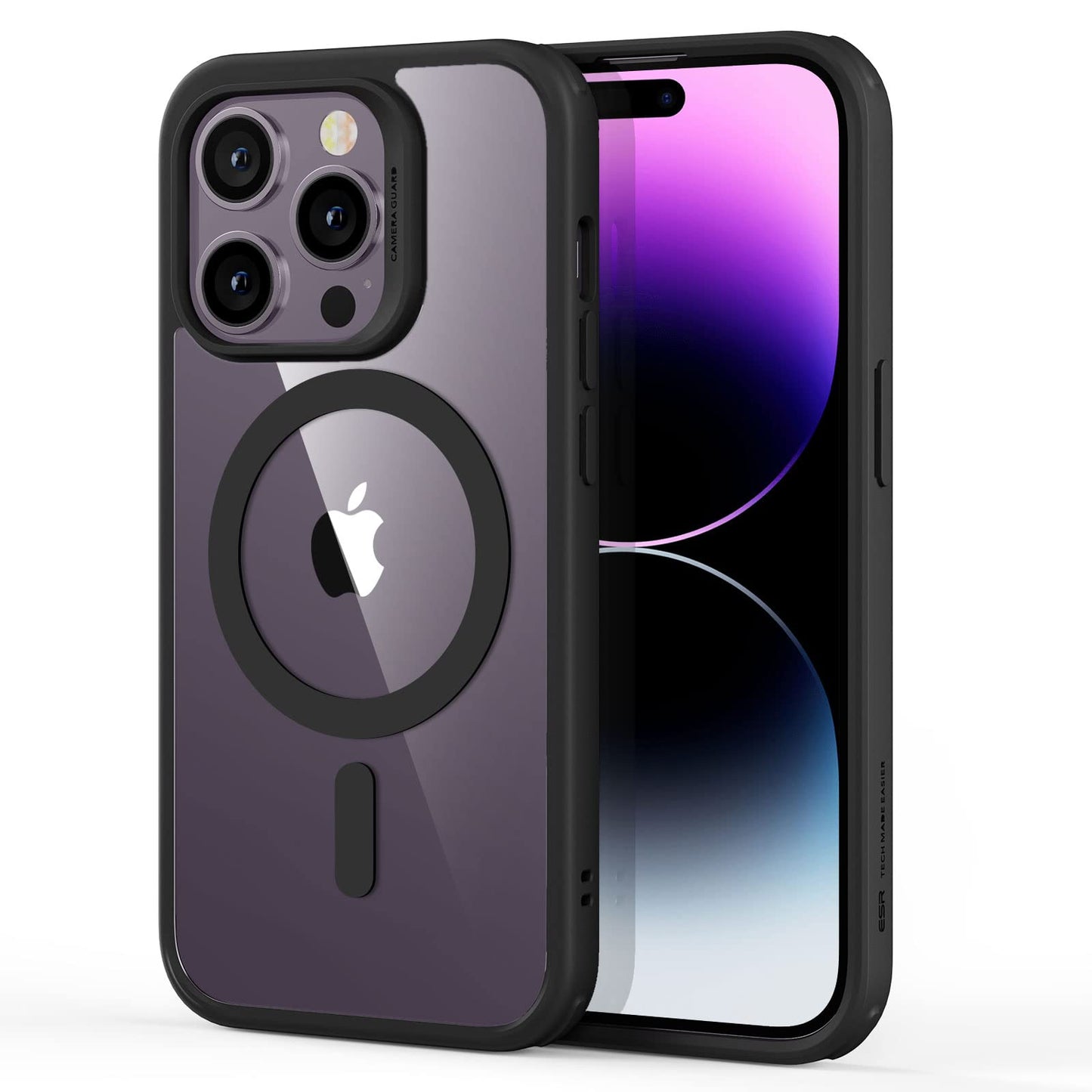 ESR for iPhone 16 Pro Max Case, Camera Control, Compatible with MagSafe, Shockproof Military-Grade Protection, Magnetic Phone Case for iPhone 16 Pro Max, Classic Hybrid Case (HaloLock), Clear