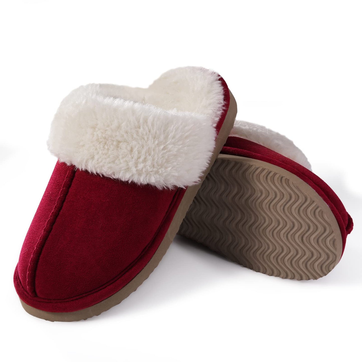 Litfun Women's Fuzzy Memory Foam Slippers Fluffy Winter House Shoes Indoor and Outdoor