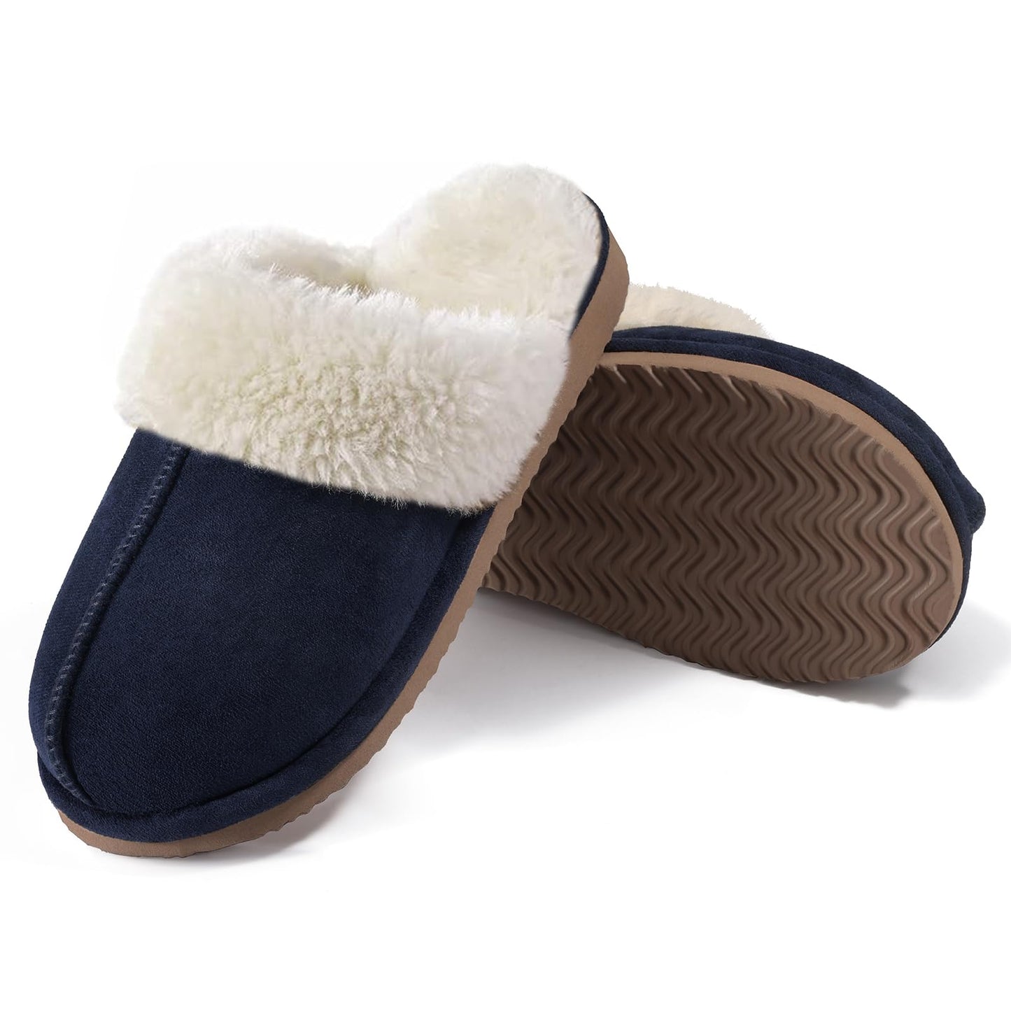 Litfun Women's Fuzzy Memory Foam Slippers Fluffy Winter House Shoes Indoor and Outdoor