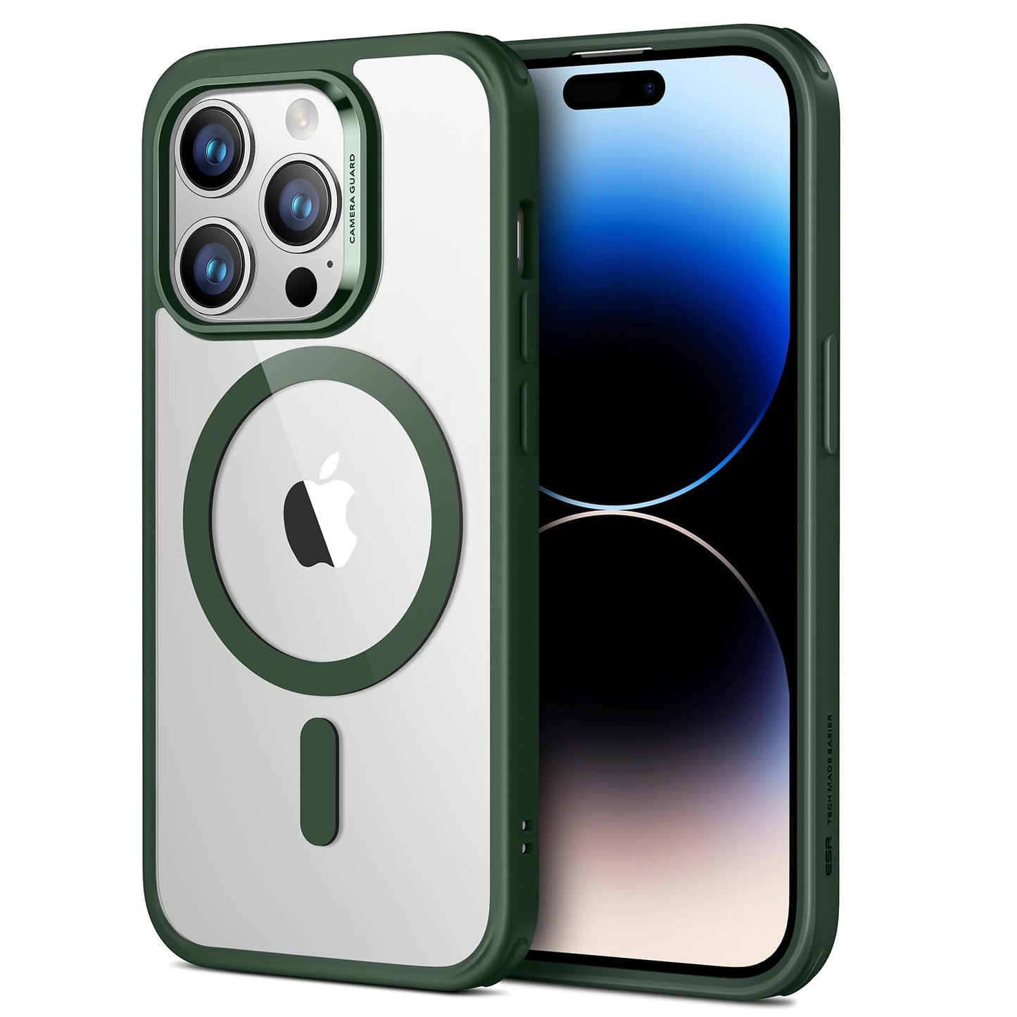 ESR for iPhone 16 Pro Max Case, Camera Control, Compatible with MagSafe, Shockproof Military-Grade Protection, Magnetic Phone Case for iPhone 16 Pro Max, Classic Hybrid Case (HaloLock), Clear