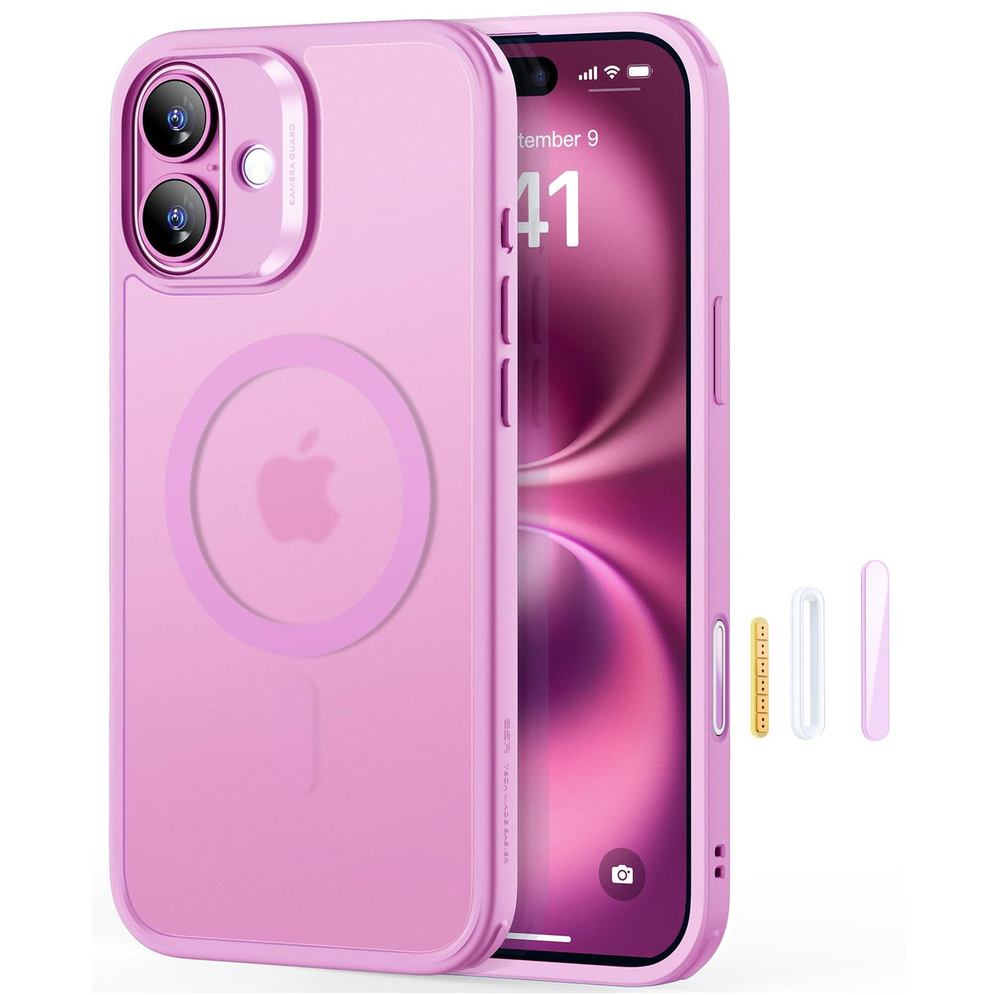ESR for iPhone 16 Pro Max Case, Camera Control, Compatible with MagSafe, Shockproof Military-Grade Protection, Magnetic Phone Case for iPhone 16 Pro Max, Classic Hybrid Case (HaloLock), Clear