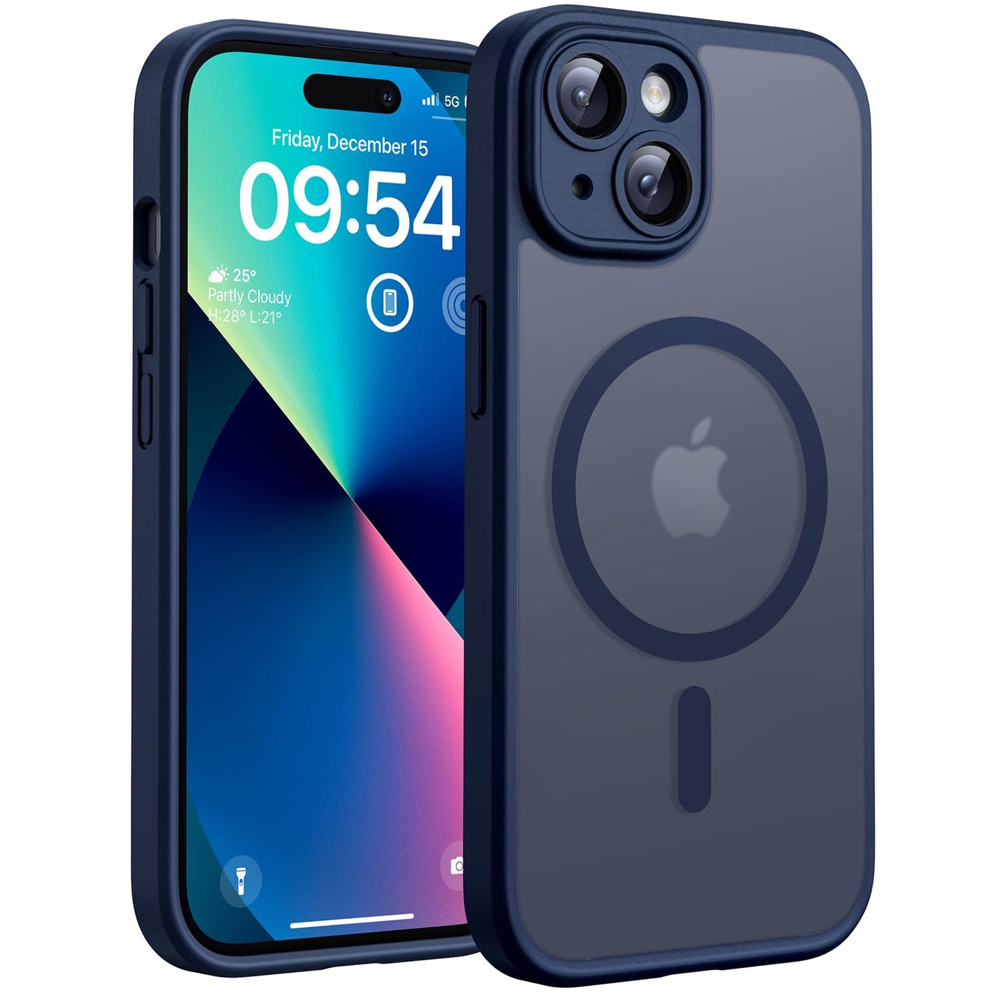 TOCOL for iPhone 16 Pro Max Case, Compatible with Magsafe, Full Camera Protection, Drop Protection, Magnetic Translucent Matte Back Bumper Phone Case for 16 Pro Max 6.9-Inch (Black)