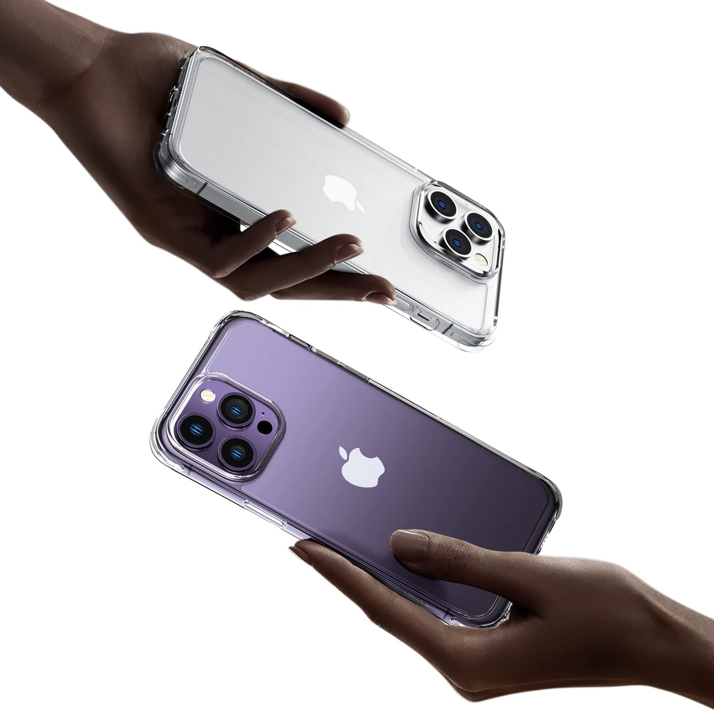 Mkeke for iPhone 16 Pro Max Case Clear [Not-Yellowing] [Military-Grade Drop Protection] Shockproof Protective Clear iPhone 16 Pro Max Case Phone Bumper case for Apple 6.9 inch 2024