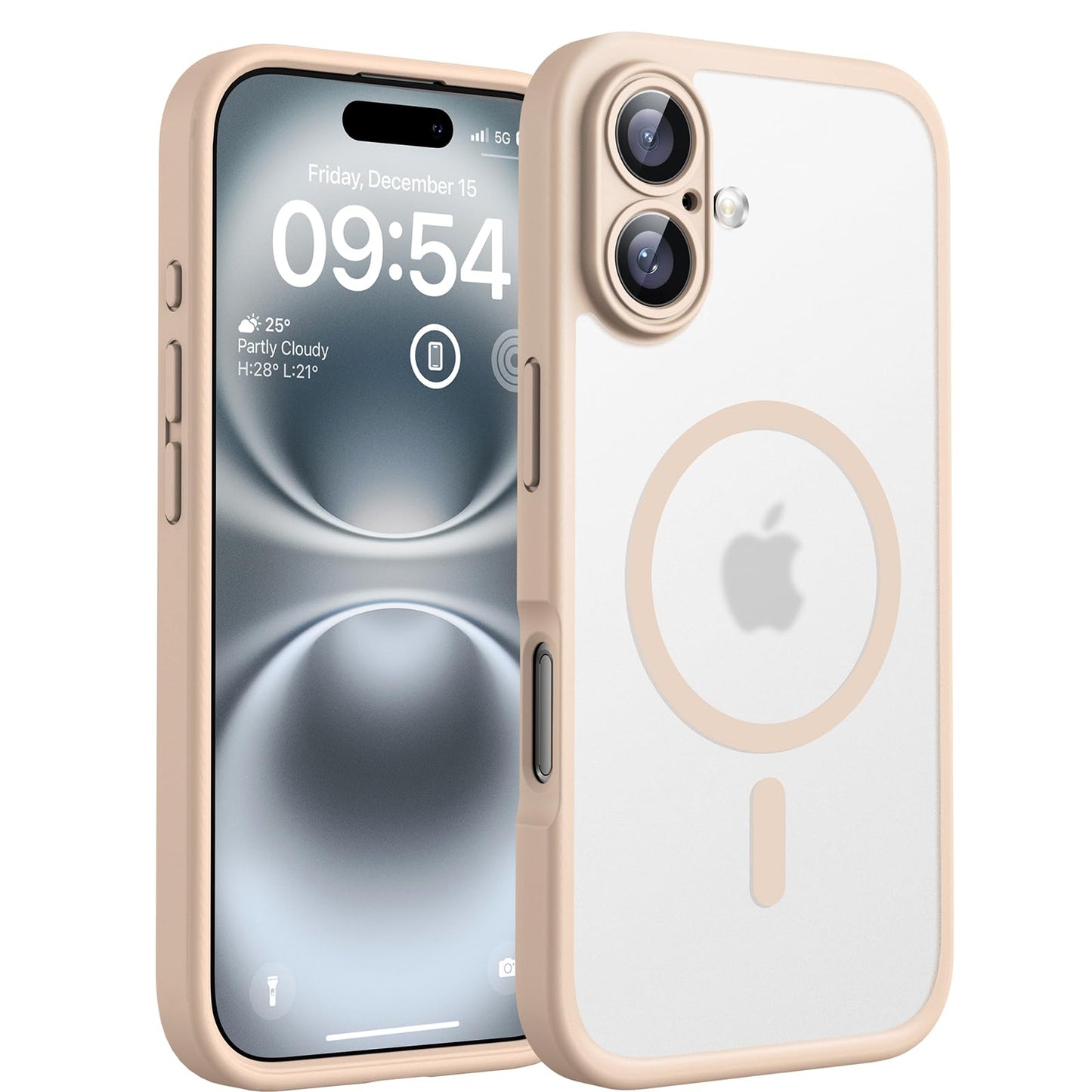 TOCOL for iPhone 16 Pro Max Case, Compatible with Magsafe, Full Camera Protection, Drop Protection, Magnetic Translucent Matte Back Bumper Phone Case for 16 Pro Max 6.9-Inch (Black)