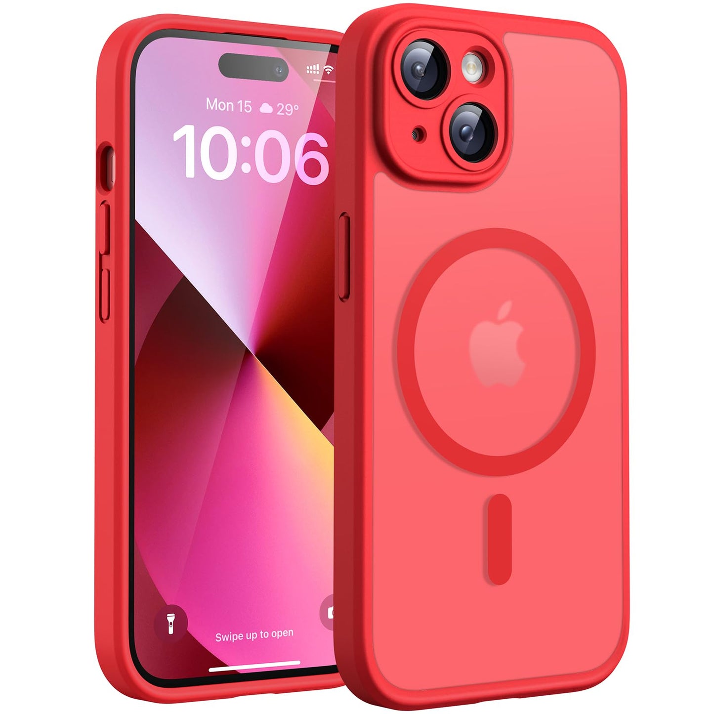 TOCOL for iPhone 16 Pro Max Case, Compatible with Magsafe, Full Camera Protection, Drop Protection, Magnetic Translucent Matte Back Bumper Phone Case for 16 Pro Max 6.9-Inch (Black)