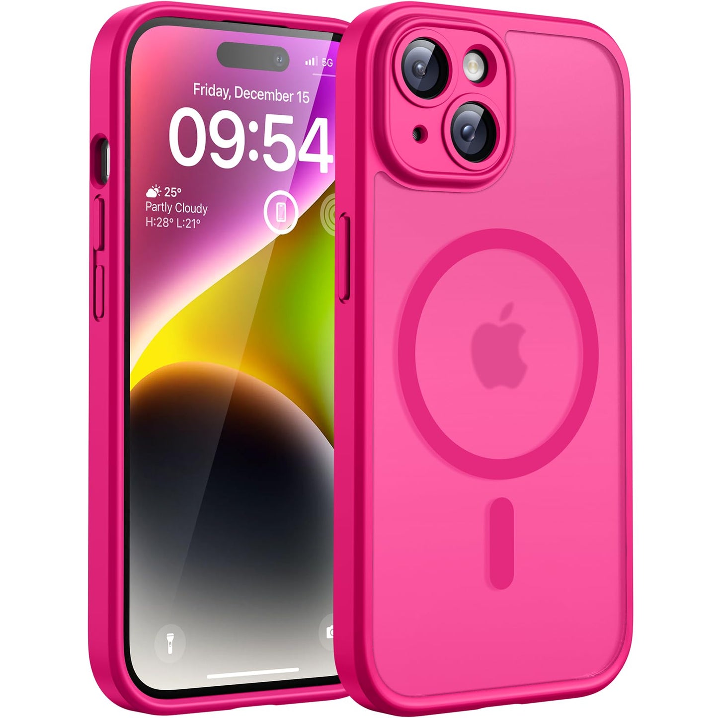 TOCOL for iPhone 16 Pro Max Case, Compatible with Magsafe, Full Camera Protection, Drop Protection, Magnetic Translucent Matte Back Bumper Phone Case for 16 Pro Max 6.9-Inch (Black)