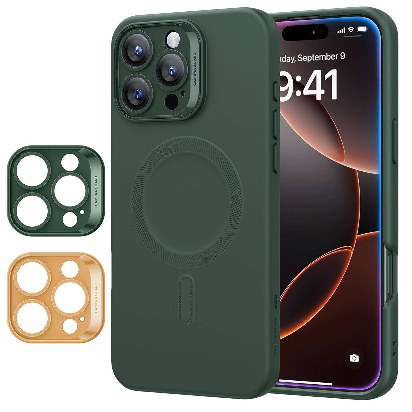 ESR for iPhone 16 Pro Max Case, Camera Control, Compatible with MagSafe, Shockproof Military-Grade Protection, Magnetic Phone Case for iPhone 16 Pro Max, Classic Hybrid Case (HaloLock), Clear