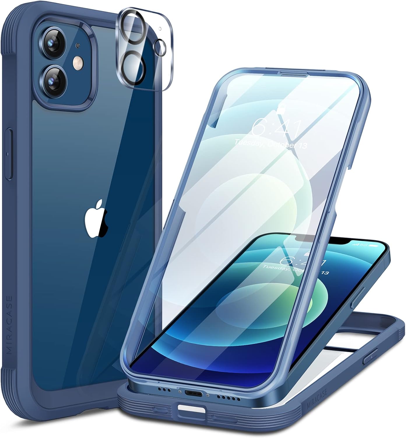 Miracase Magnetic for iPhone 16 Pro Max Case 6.9'' [Compatible with MagSafe] Full-Body Phone case with Built-in Glass Screen Protector& Camera Protector,Drop Proof 16 Pro Max Cover,Desert Brown