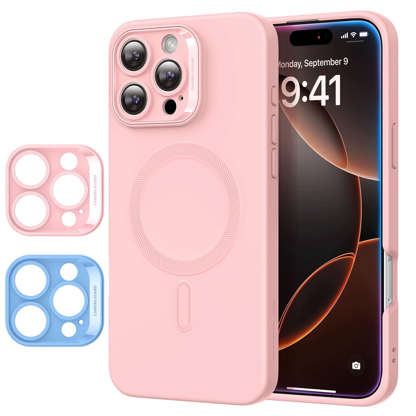 ESR for iPhone 16 Pro Max Case, Camera Control, Compatible with MagSafe, Shockproof Military-Grade Protection, Magnetic Phone Case for iPhone 16 Pro Max, Classic Hybrid Case (HaloLock), Clear