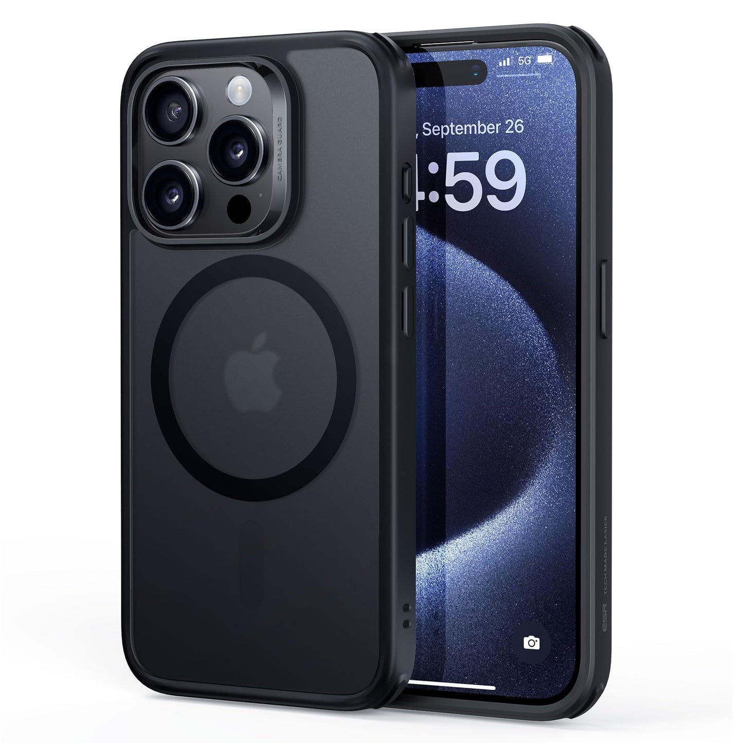 ESR for iPhone 16 Pro Max Case, Camera Control, Compatible with MagSafe, Shockproof Military-Grade Protection, Magnetic Phone Case for iPhone 16 Pro Max, Classic Hybrid Case (HaloLock), Clear