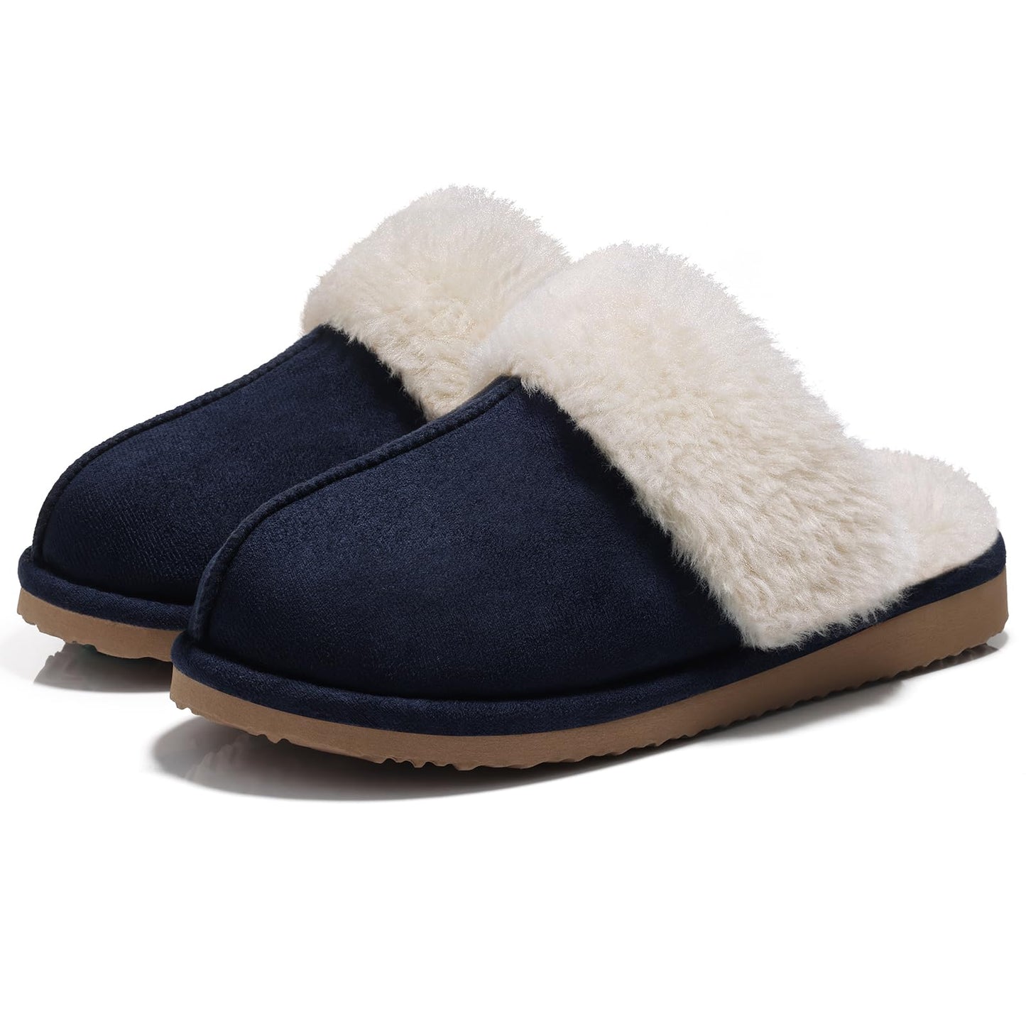 Litfun Women's Fuzzy Memory Foam Slippers Fluffy Winter House Shoes Indoor and Outdoor