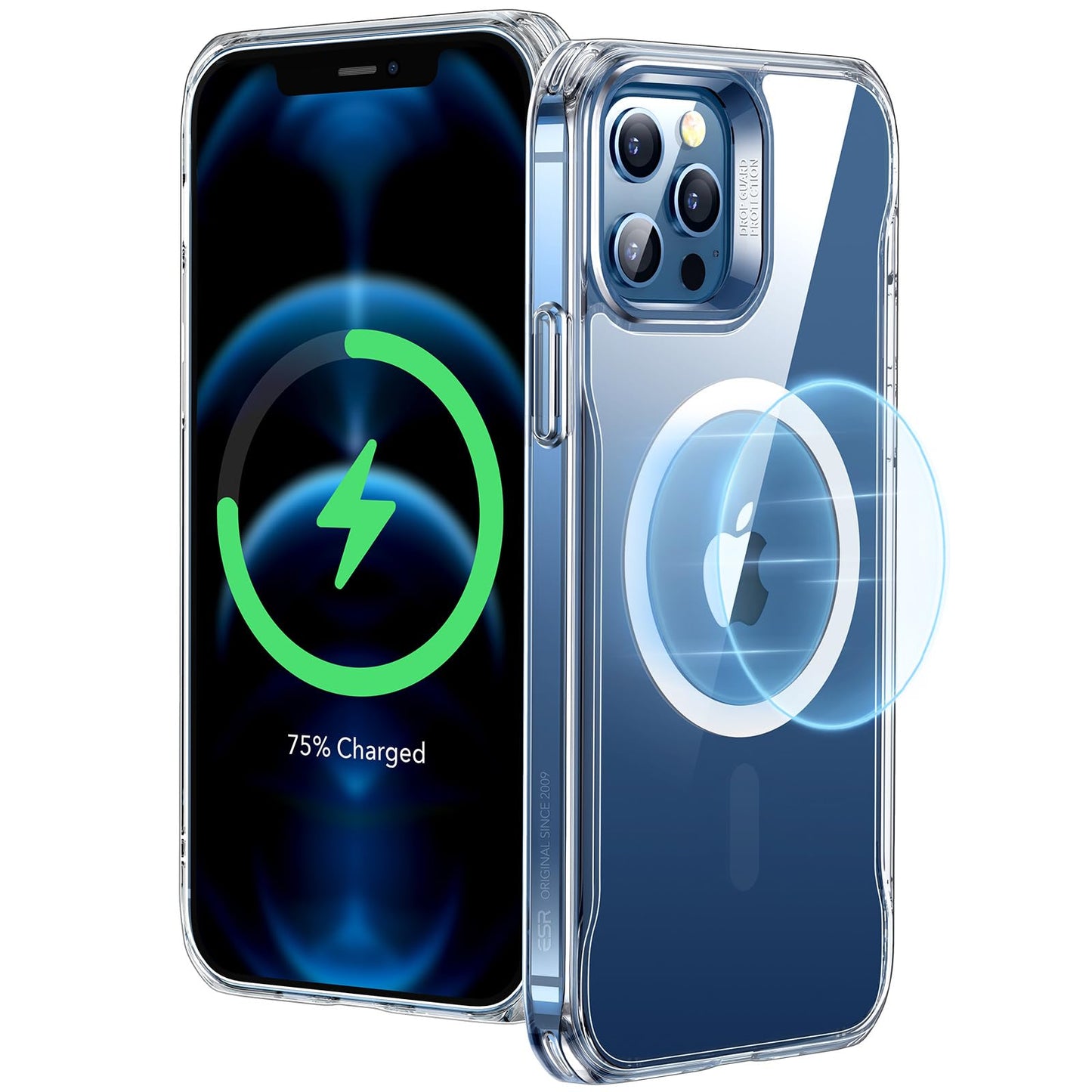 ESR for iPhone 16 Pro Max Case, Camera Control, Compatible with MagSafe, Shockproof Military-Grade Protection, Magnetic Phone Case for iPhone 16 Pro Max, Classic Hybrid Case (HaloLock), Clear