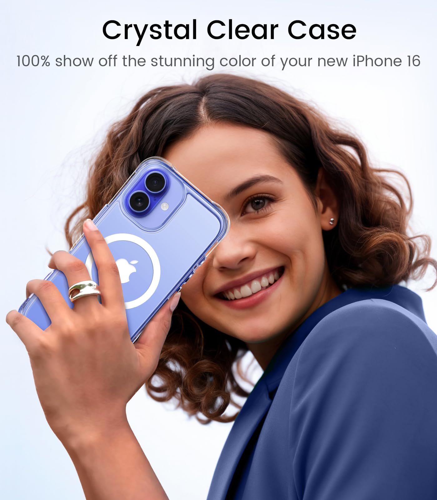 Mkeke for iPhone 16 Pro Max Case Clear [Not-Yellowing] [Military-Grade Drop Protection] Shockproof Protective Clear iPhone 16 Pro Max Case Phone Bumper case for Apple 6.9 inch 2024