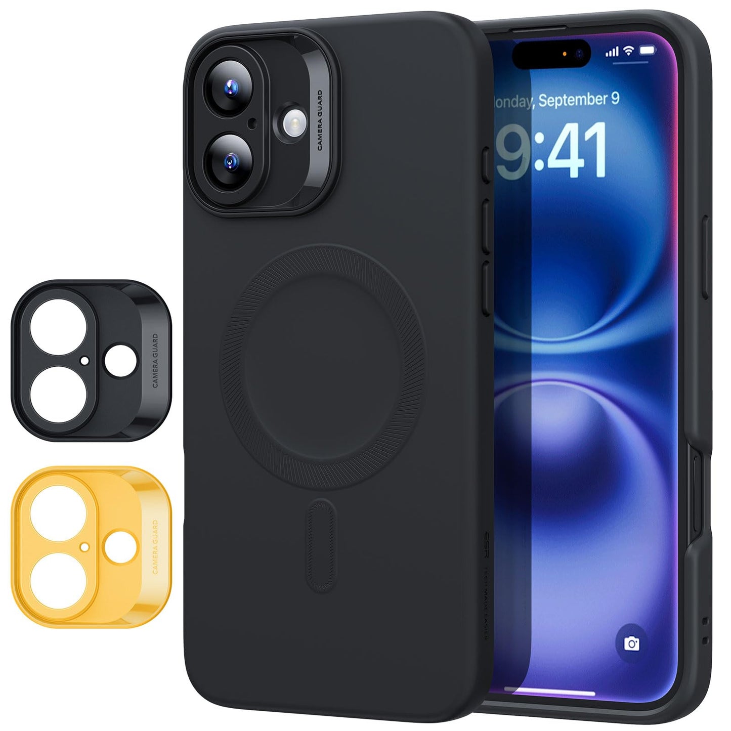 ESR for iPhone 16 Pro Max Case, Camera Control, Compatible with MagSafe, Shockproof Military-Grade Protection, Magnetic Phone Case for iPhone 16 Pro Max, Classic Hybrid Case (HaloLock), Clear