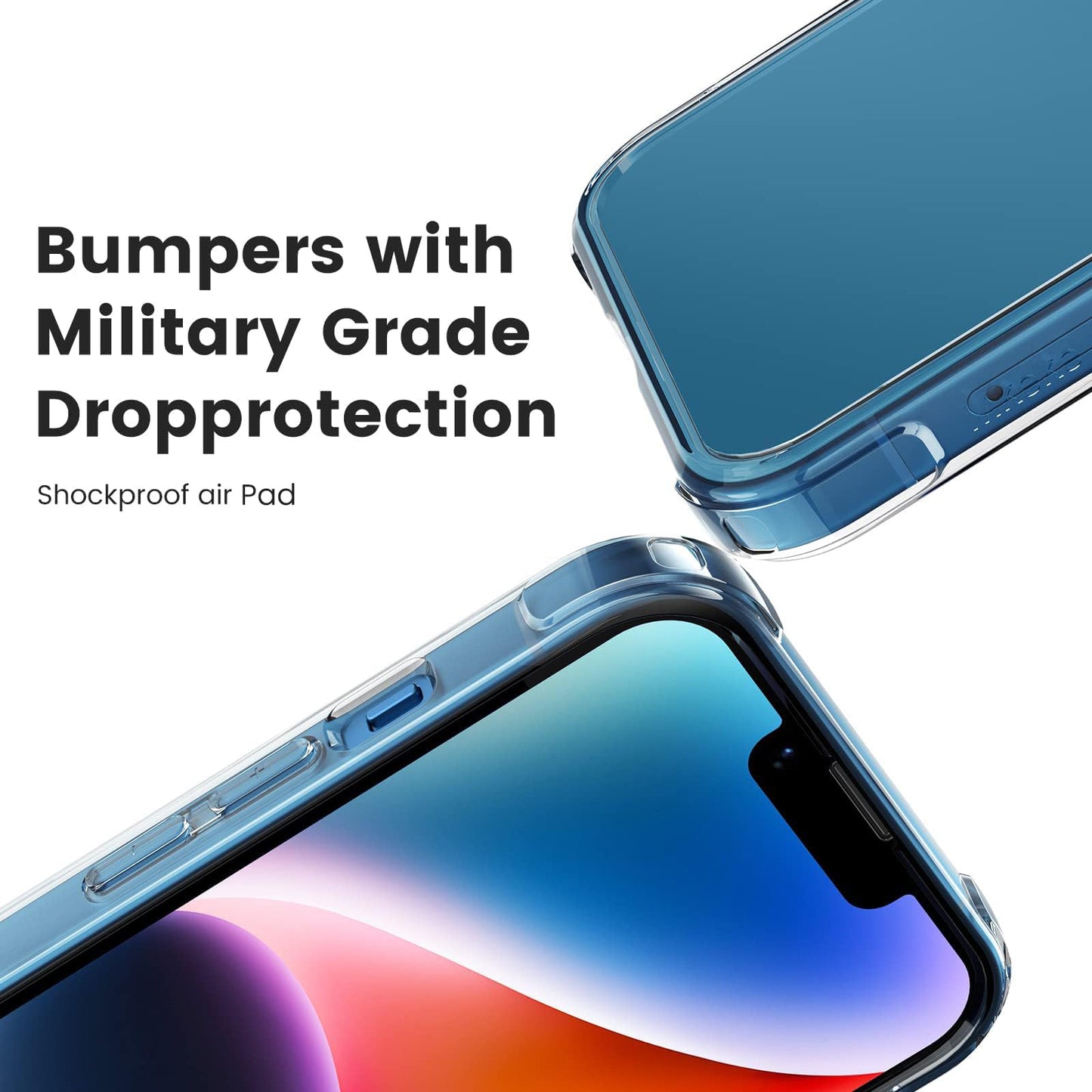 Mkeke for iPhone 16 Pro Max Case Clear [Not-Yellowing] [Military-Grade Drop Protection] Shockproof Protective Clear iPhone 16 Pro Max Case Phone Bumper case for Apple 6.9 inch 2024