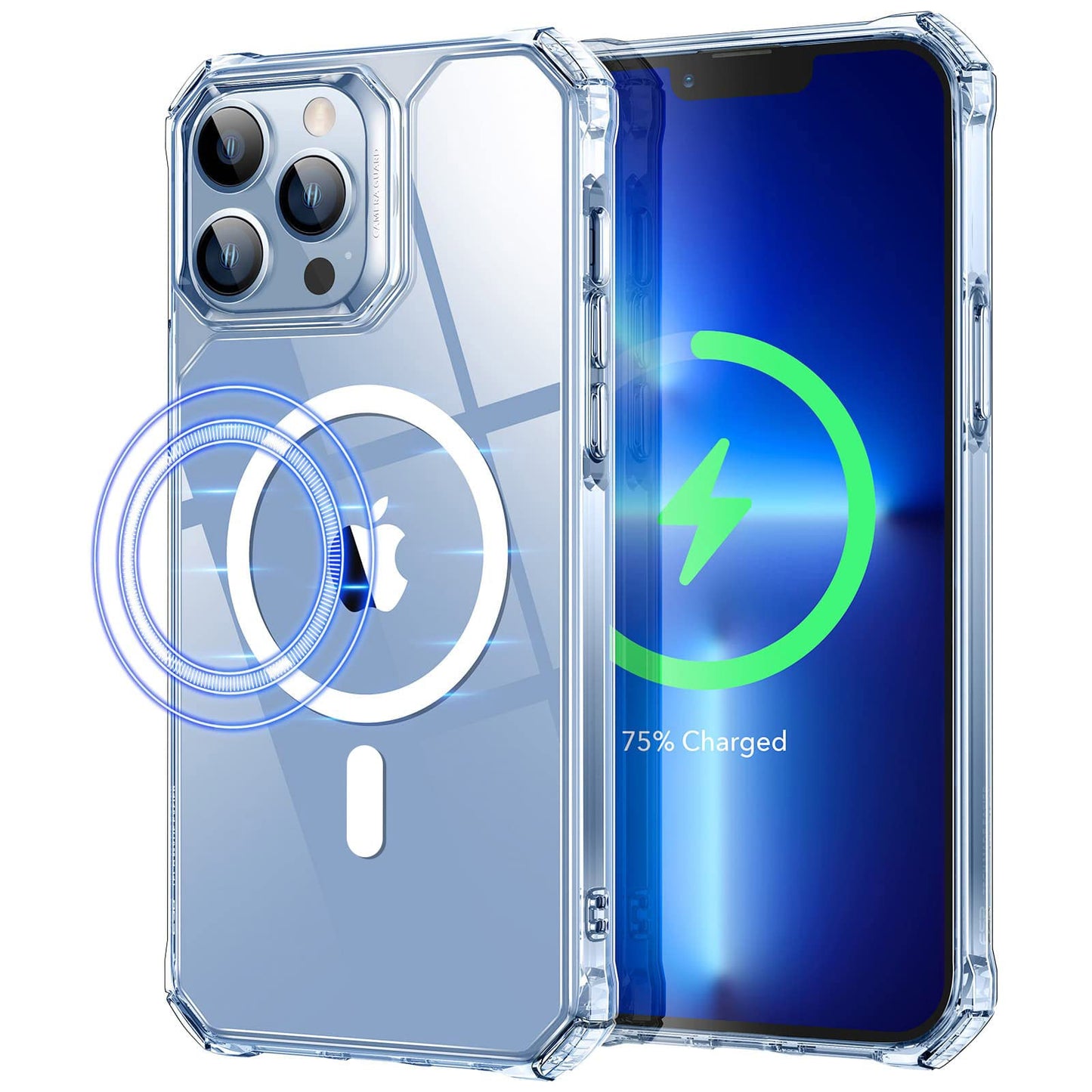 ESR for iPhone 16 Pro Max Case, Camera Control, Compatible with MagSafe, Shockproof Military-Grade Protection, Magnetic Phone Case for iPhone 16 Pro Max, Classic Hybrid Case (HaloLock), Clear
