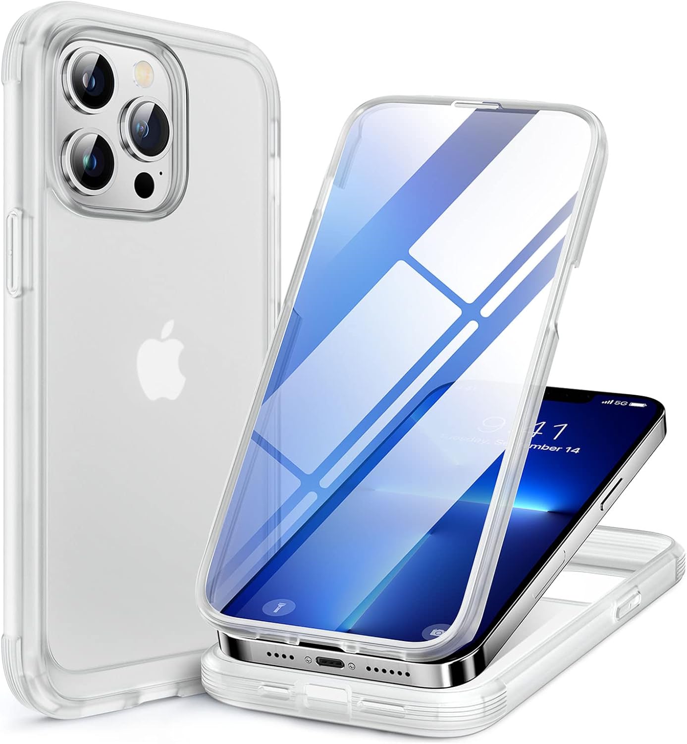 Miracase Magnetic for iPhone 16 Pro Max Case 6.9'' [Compatible with MagSafe] Full-Body Phone case with Built-in Glass Screen Protector& Camera Protector,Drop Proof 16 Pro Max Cover,Desert Brown