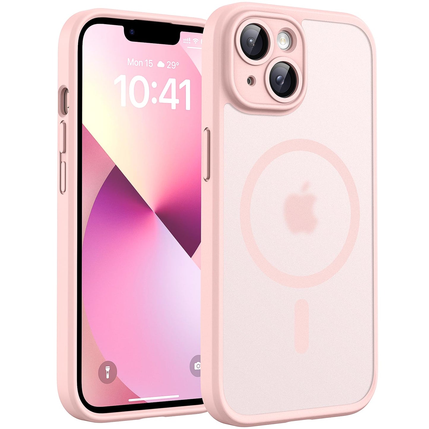 TOCOL for iPhone 16 Pro Max Case, Compatible with Magsafe, Full Camera Protection, Drop Protection, Magnetic Translucent Matte Back Bumper Phone Case for 16 Pro Max 6.9-Inch (Black)