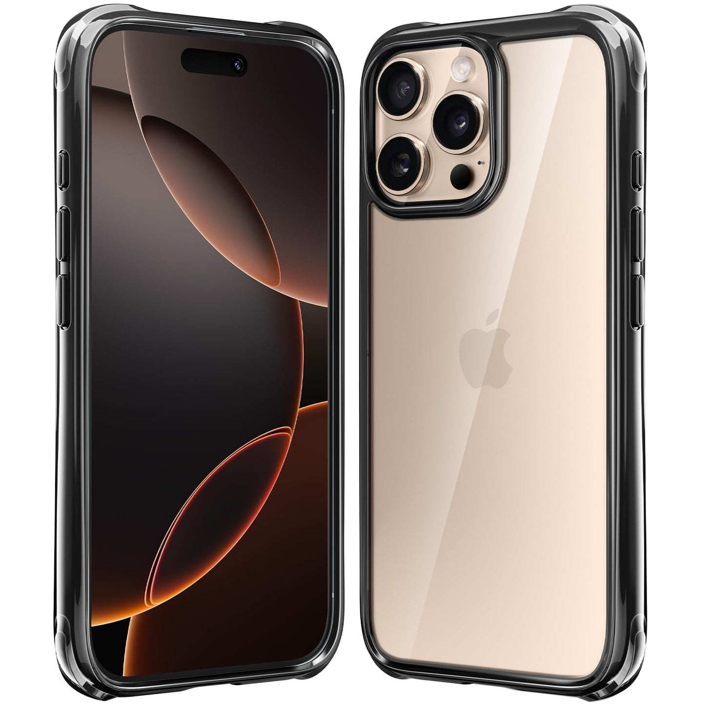 Mkeke for iPhone 16 Pro Max Case Clear [Not-Yellowing] [Military-Grade Drop Protection] Shockproof Protective Clear iPhone 16 Pro Max Case Phone Bumper case for Apple 6.9 inch 2024