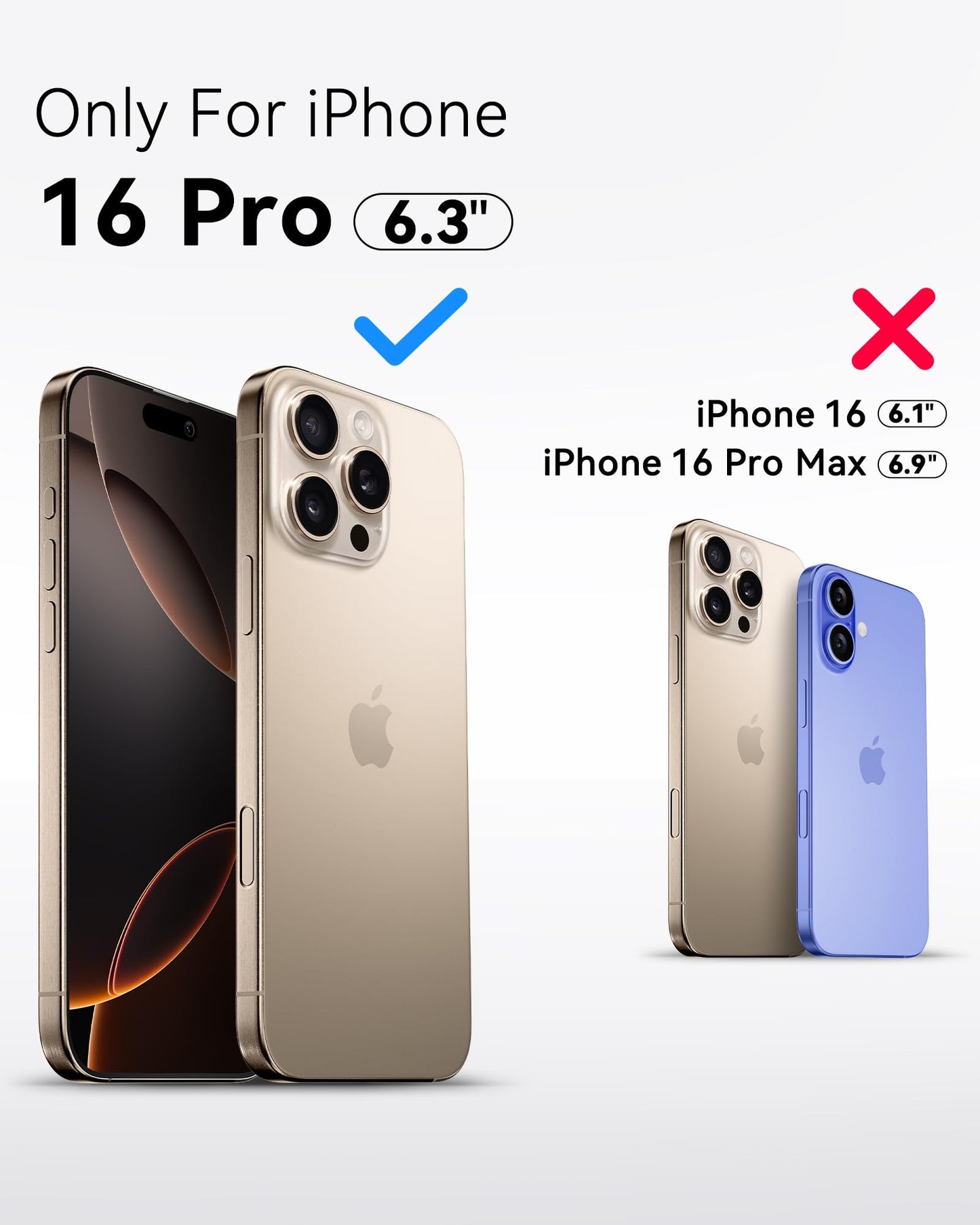 Mkeke for iPhone 16 Pro Max Case Clear [Not-Yellowing] [Military-Grade Drop Protection] Shockproof Protective Clear iPhone 16 Pro Max Case Phone Bumper case for Apple 6.9 inch 2024