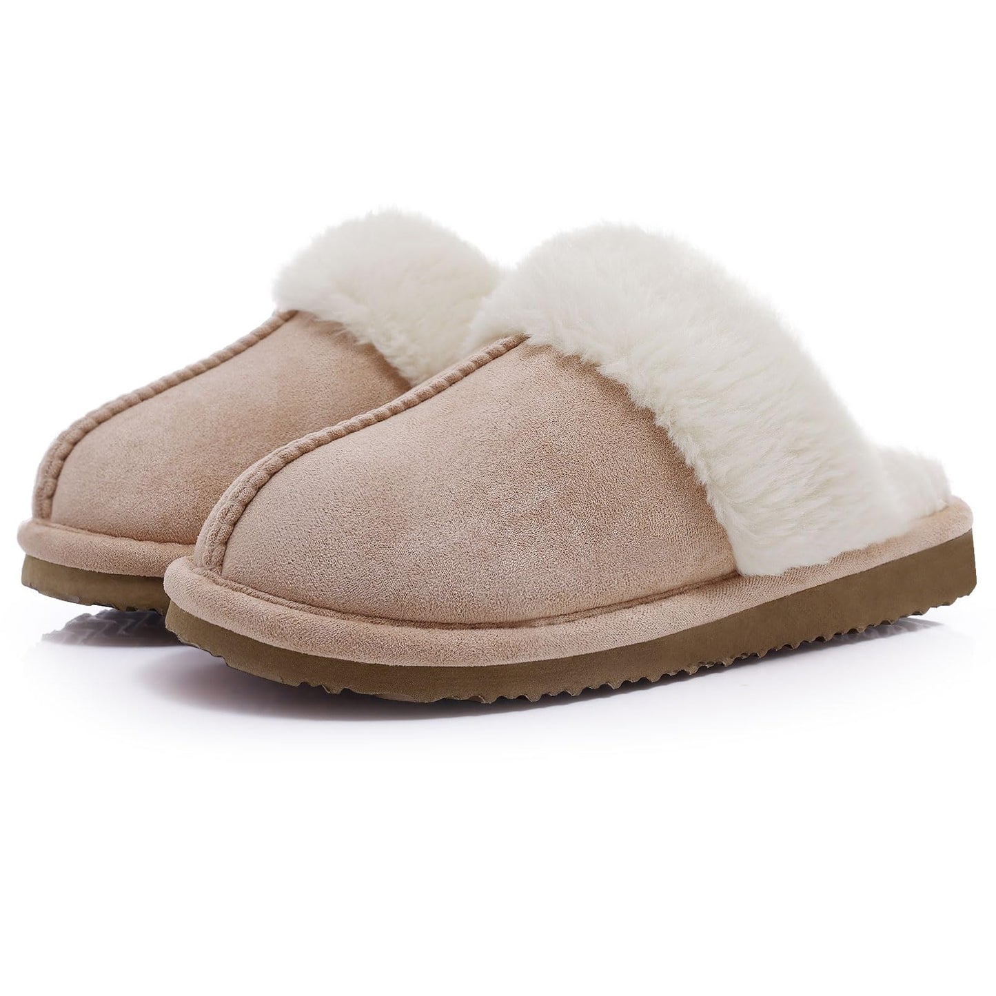 Litfun Women's Fuzzy Memory Foam Slippers Fluffy Winter House Shoes Indoor and Outdoor