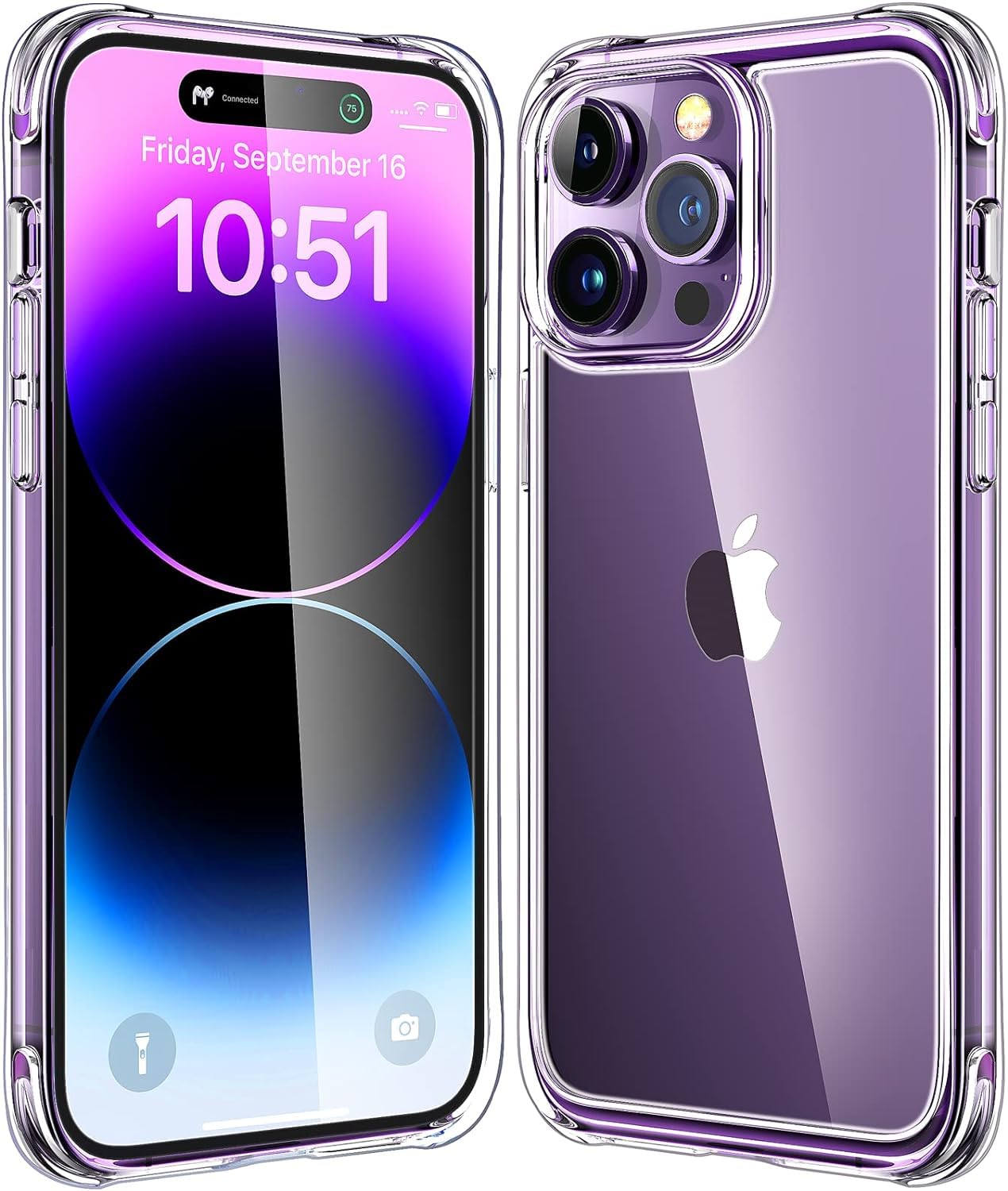 Mkeke for iPhone 16 Pro Max Case Clear [Not-Yellowing] [Military-Grade Drop Protection] Shockproof Protective Clear iPhone 16 Pro Max Case Phone Bumper case for Apple 6.9 inch 2024