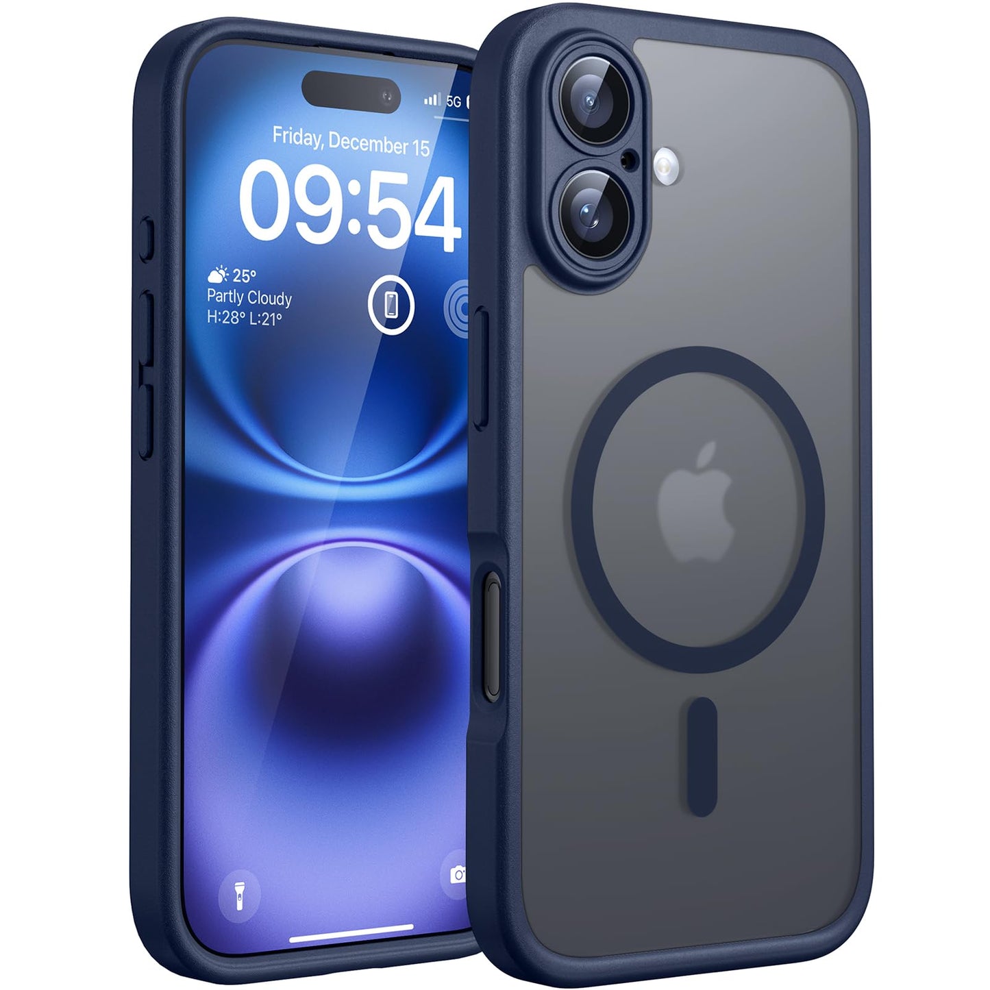 TOCOL for iPhone 16 Pro Max Case, Compatible with Magsafe, Full Camera Protection, Drop Protection, Magnetic Translucent Matte Back Bumper Phone Case for 16 Pro Max 6.9-Inch (Black)