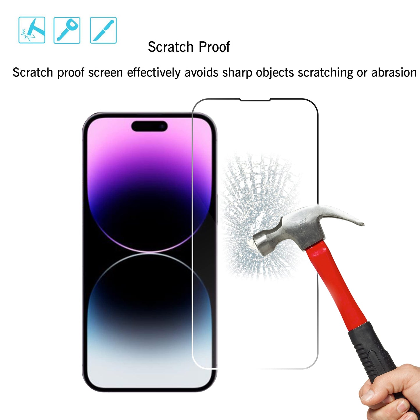 Ailun 5 Pack Screen Protector for iPhone 16 Pro Max [6.9 inch] + 3 Pack Camera Lens Protector with Installation Frame,Sensor Protection,Dynamic Island Compatible,Case Friendly Tempered Glass Film