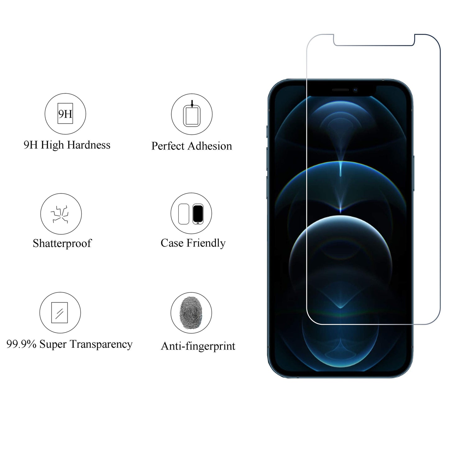 Ailun 5 Pack Screen Protector for iPhone 16 Pro Max [6.9 inch] + 3 Pack Camera Lens Protector with Installation Frame,Sensor Protection,Dynamic Island Compatible,Case Friendly Tempered Glass Film