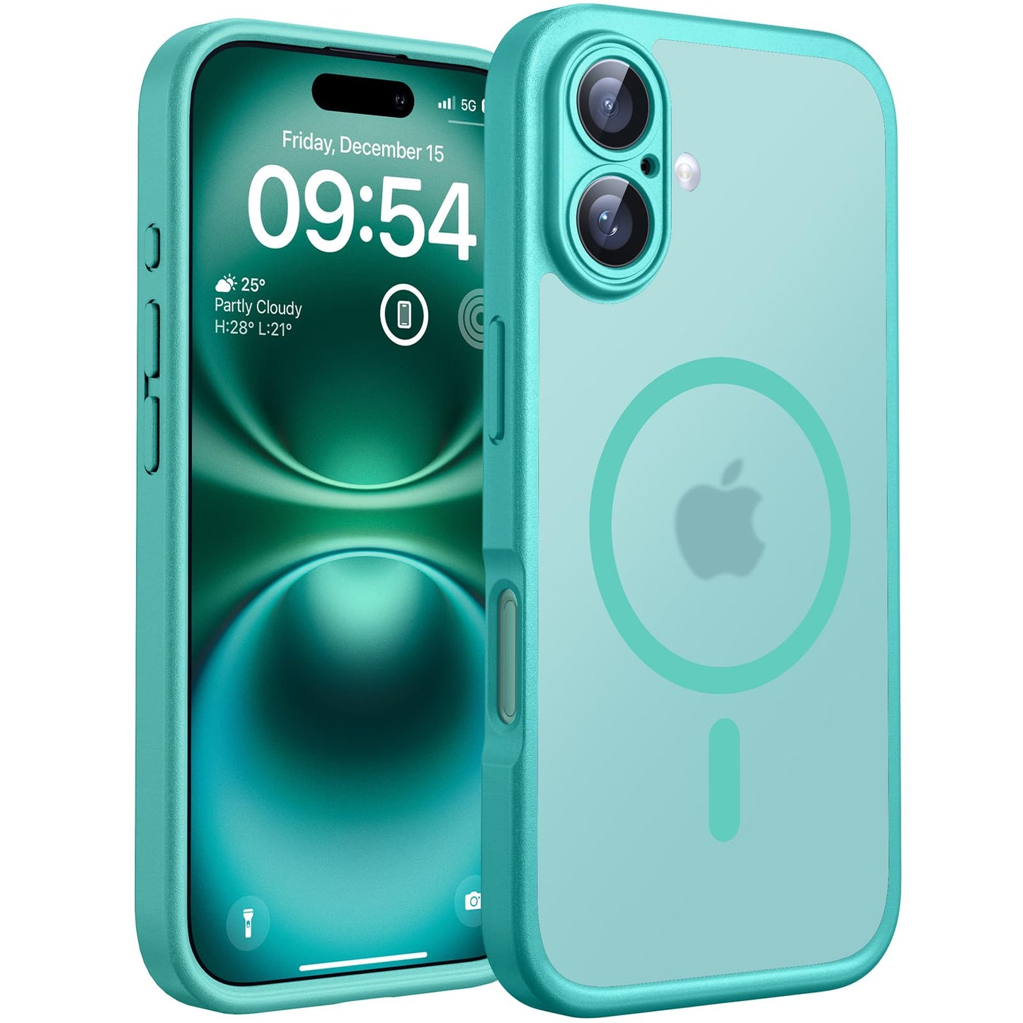TOCOL for iPhone 16 Pro Max Case, Compatible with Magsafe, Full Camera Protection, Drop Protection, Magnetic Translucent Matte Back Bumper Phone Case for 16 Pro Max 6.9-Inch (Black)