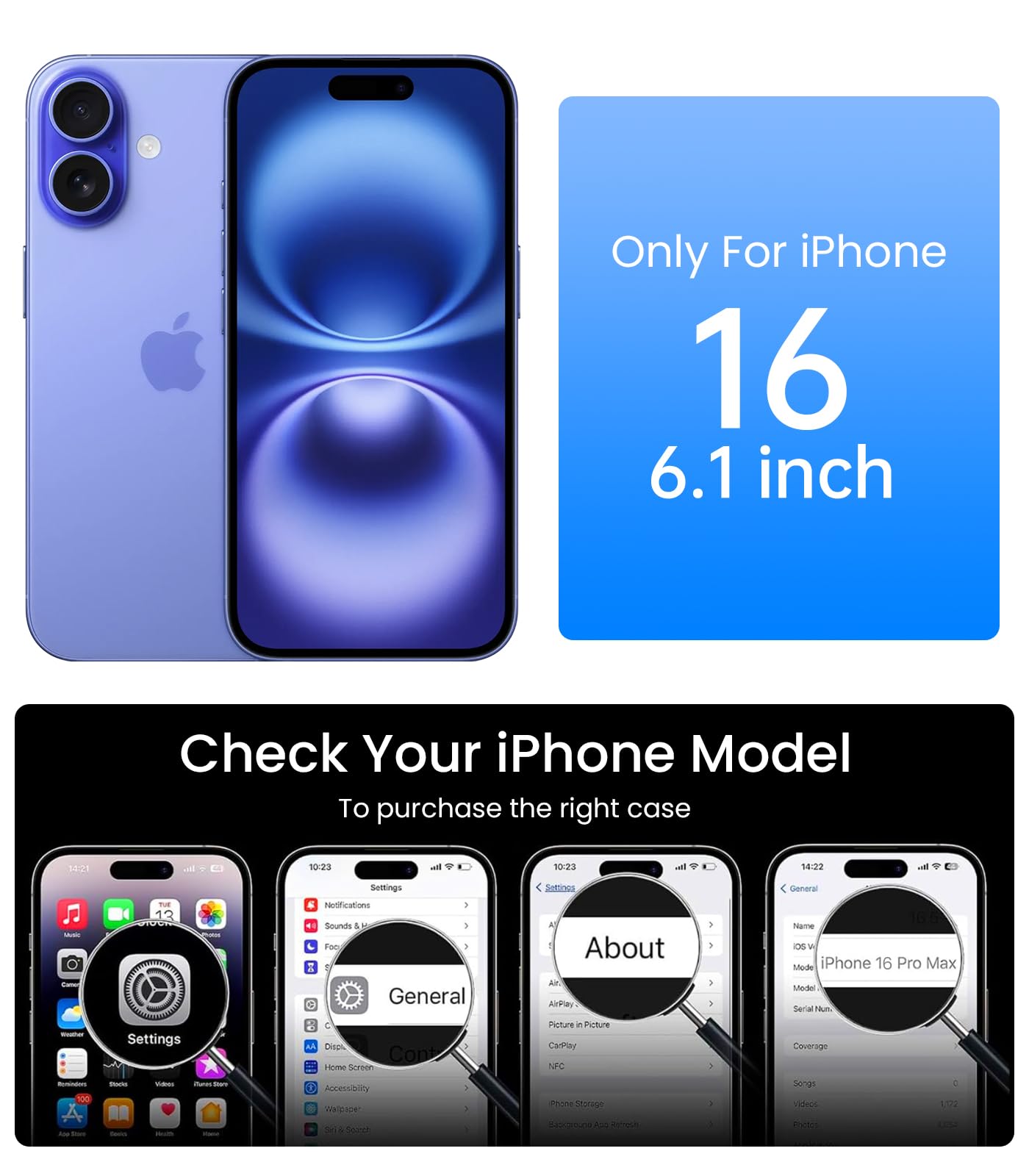 Mkeke for iPhone 16 Pro Max Case Clear [Not-Yellowing] [Military-Grade Drop Protection] Shockproof Protective Clear iPhone 16 Pro Max Case Phone Bumper case for Apple 6.9 inch 2024