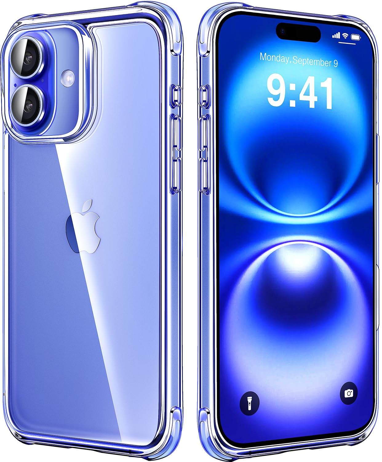 Mkeke for iPhone 16 Pro Max Case Clear [Not-Yellowing] [Military-Grade Drop Protection] Shockproof Protective Clear iPhone 16 Pro Max Case Phone Bumper case for Apple 6.9 inch 2024