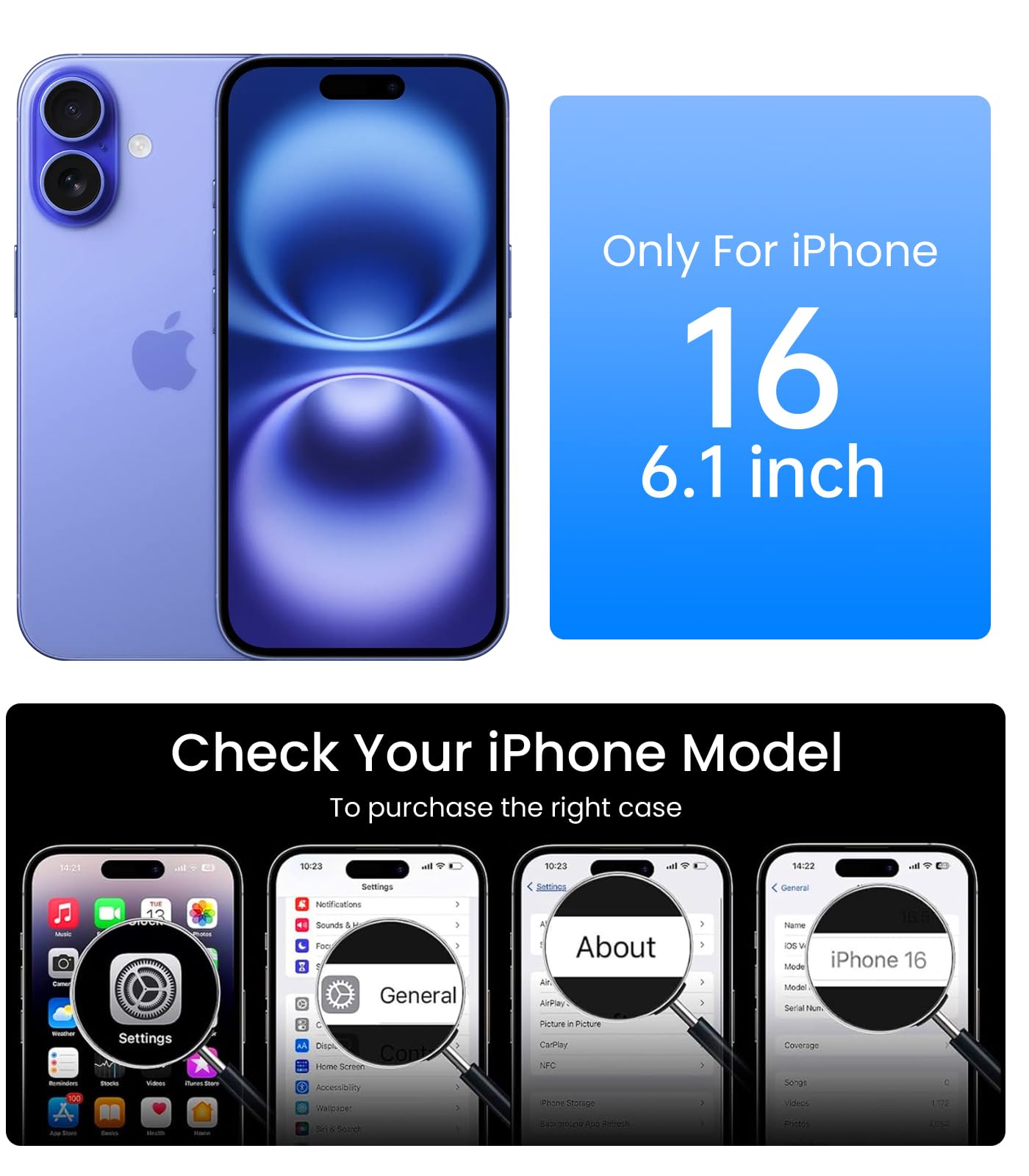 Mkeke for iPhone 16 Pro Max Case Clear [Not-Yellowing] [Military-Grade Drop Protection] Shockproof Protective Clear iPhone 16 Pro Max Case Phone Bumper case for Apple 6.9 inch 2024