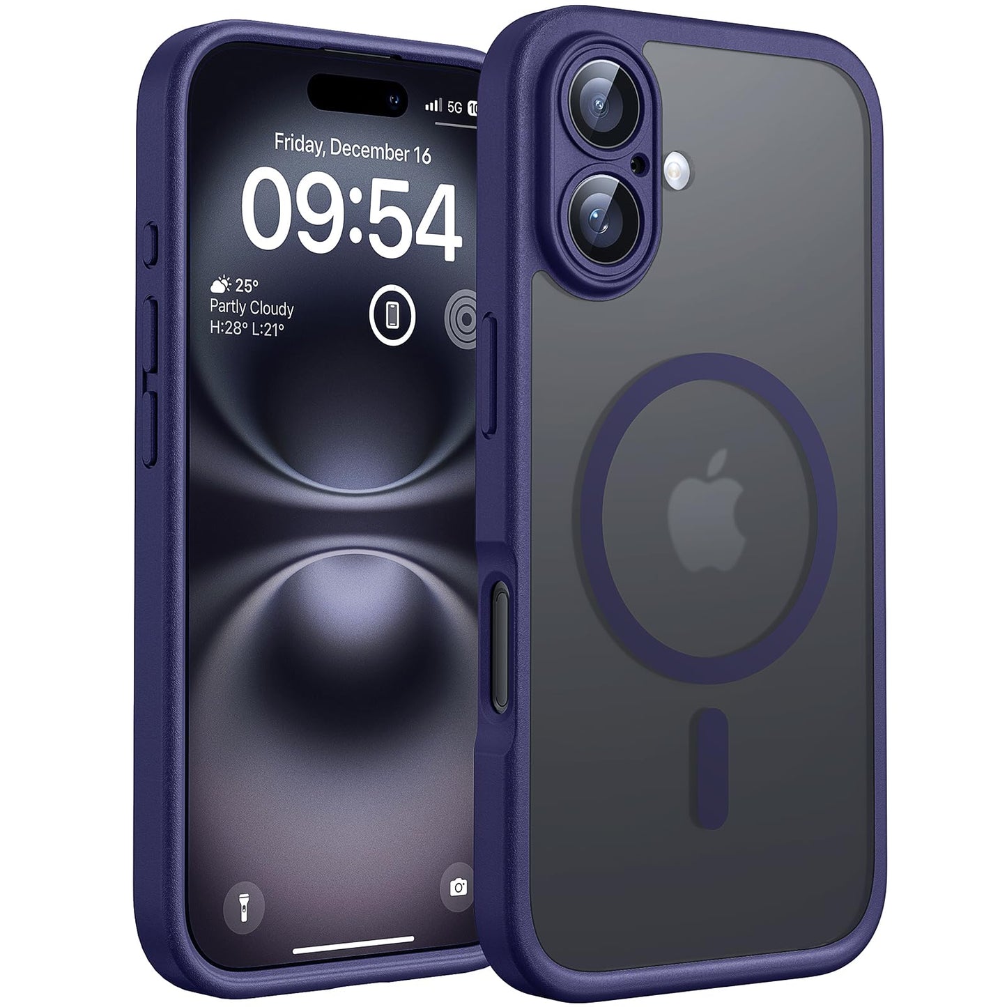 TOCOL for iPhone 16 Pro Max Case, Compatible with Magsafe, Full Camera Protection, Drop Protection, Magnetic Translucent Matte Back Bumper Phone Case for 16 Pro Max 6.9-Inch (Black)