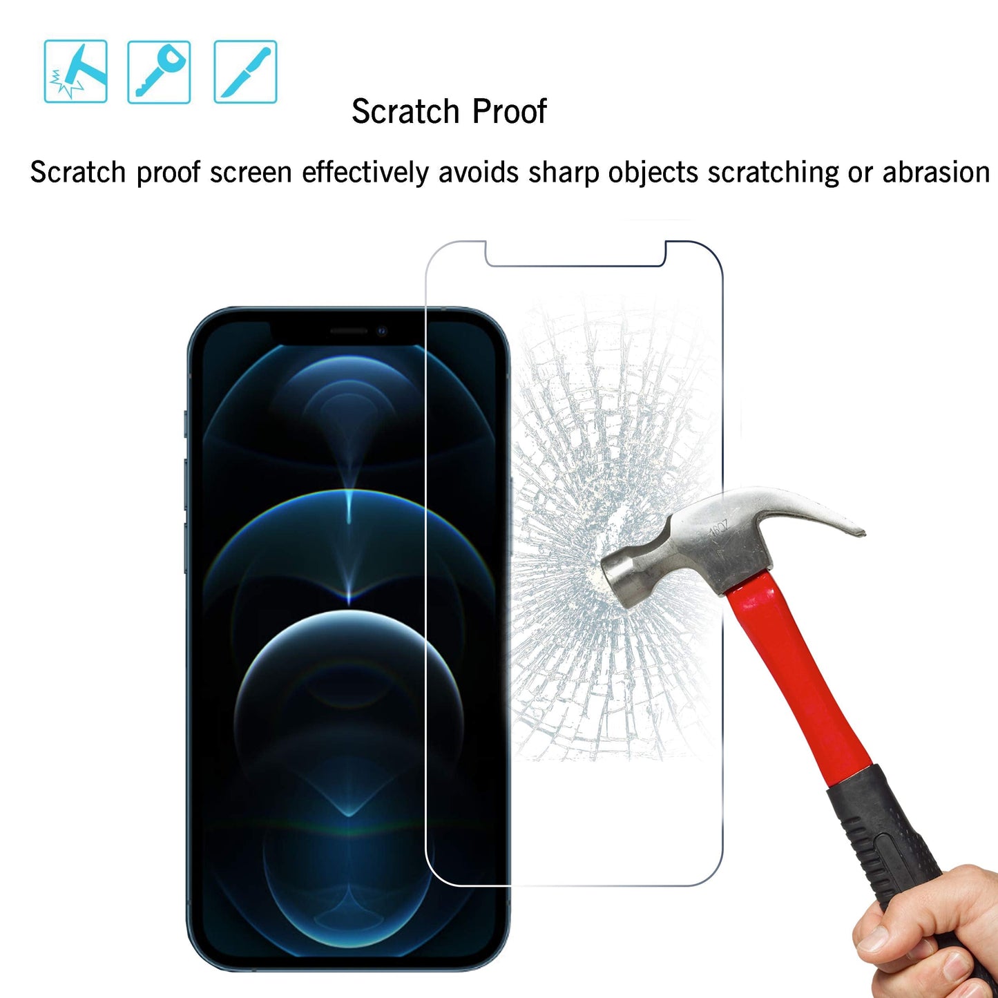 Ailun 5 Pack Screen Protector for iPhone 16 Pro Max [6.9 inch] + 3 Pack Camera Lens Protector with Installation Frame,Sensor Protection,Dynamic Island Compatible,Case Friendly Tempered Glass Film