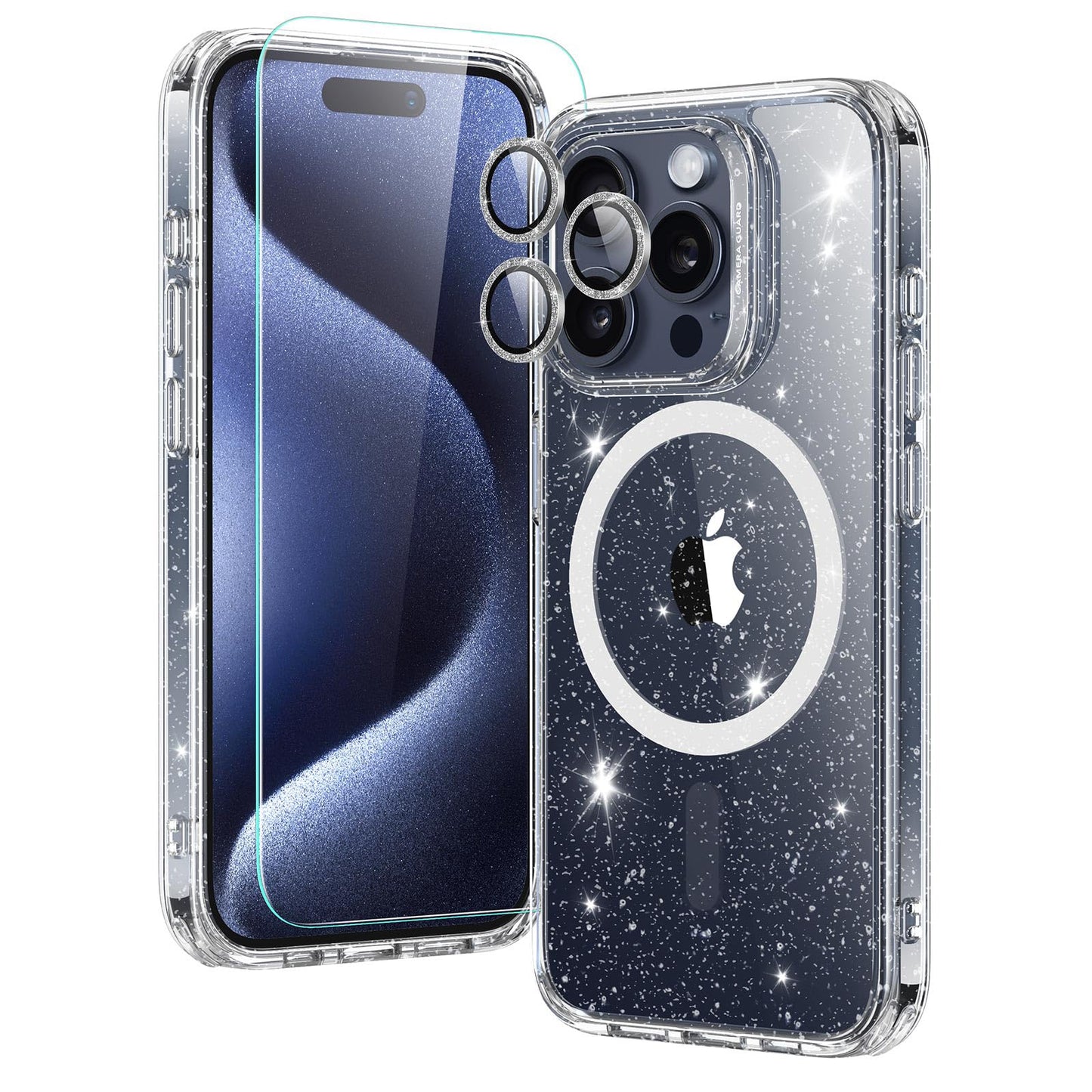 ESR for iPhone 16 Pro Max Case, Camera Control, Compatible with MagSafe, Shockproof Military-Grade Protection, Magnetic Phone Case for iPhone 16 Pro Max, Classic Hybrid Case (HaloLock), Clear